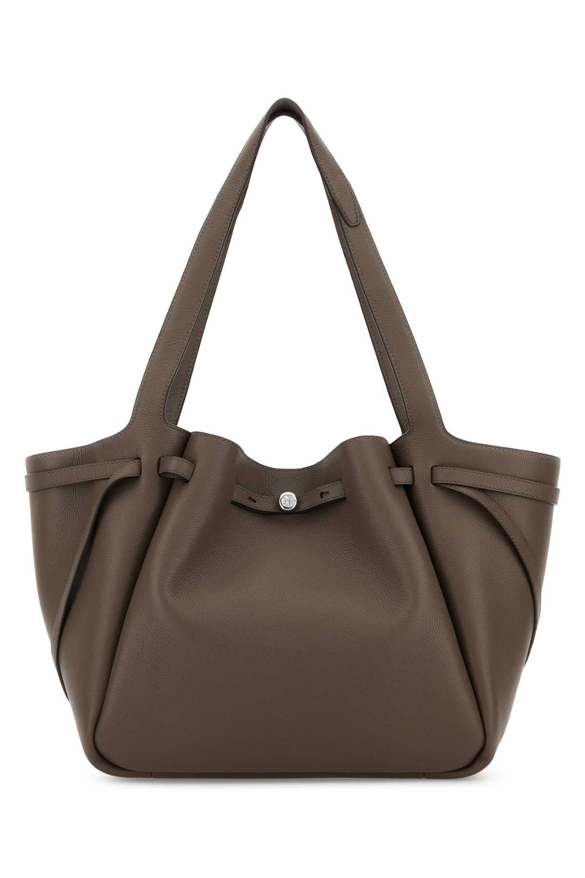TORY BURCH Leather Romy Shopping Handbag - 31.5 cm x 29.5 cm x 17 cm