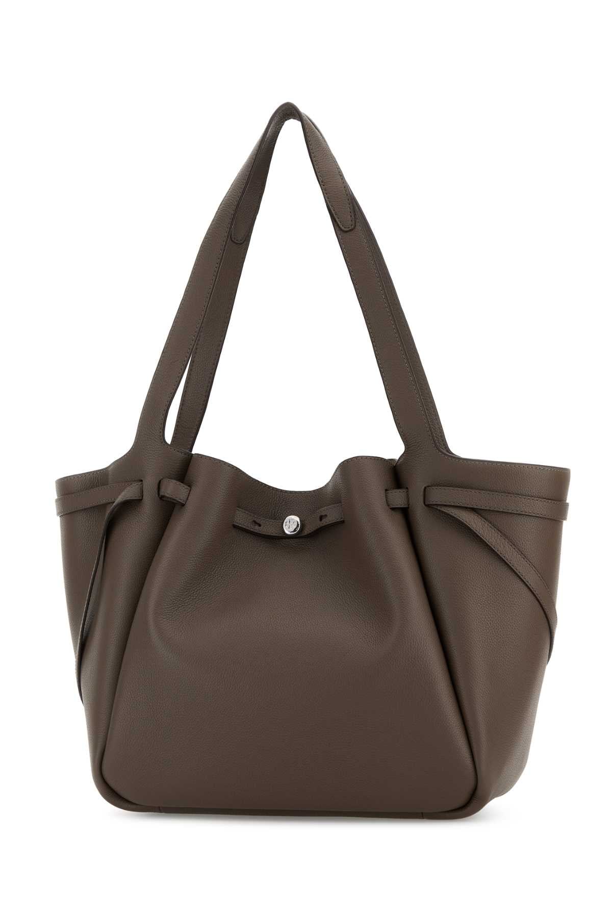 TORY BURCH Leather Romy Shopping Handbag - 31.5 cm x 29.5 cm x 17 cm