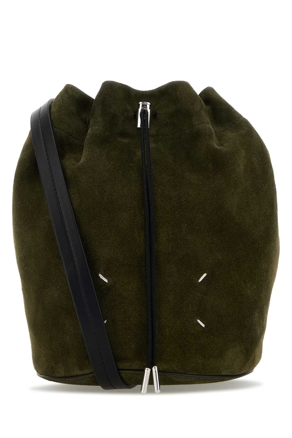 MAISON MARGIELA Leather Bucket Handbag - 18 cm Width / 21 cm Height / 10 cm Depth