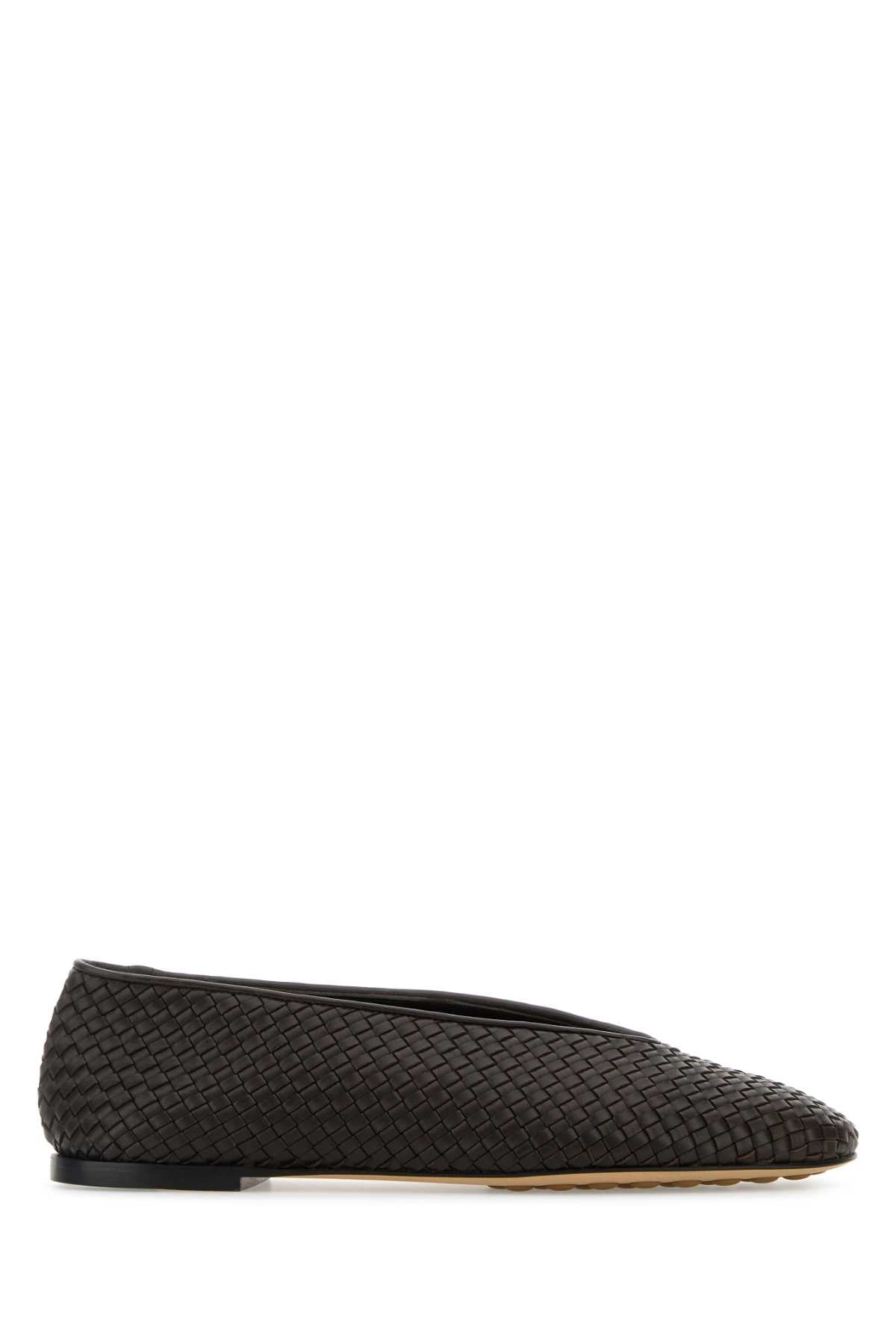 BOTTEGA VENETA Elegant Leather Rosa Ballerinas for Women