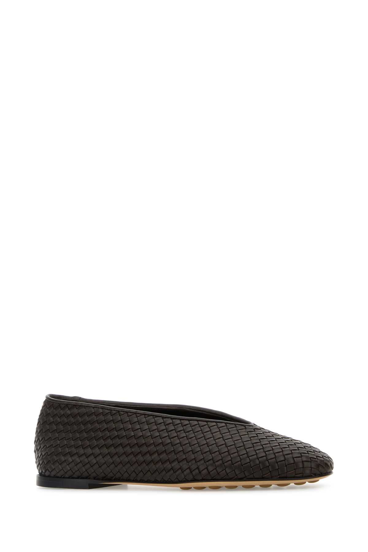 BOTTEGA VENETA Elegant Leather Rosa Ballerinas for Women