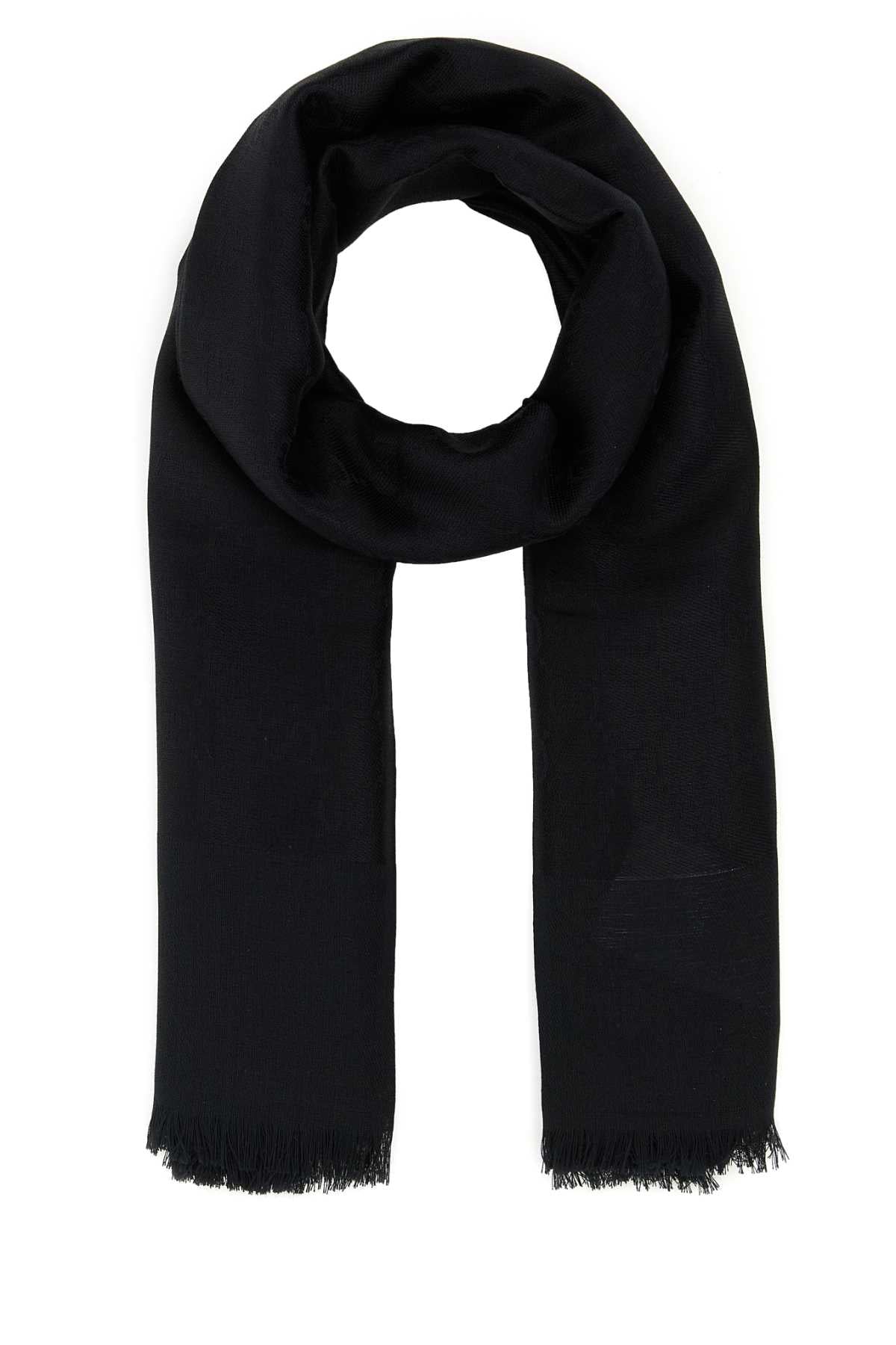 GUCCI Cotton Blend Foulard Style Scarf - 125 cm x 125 cm