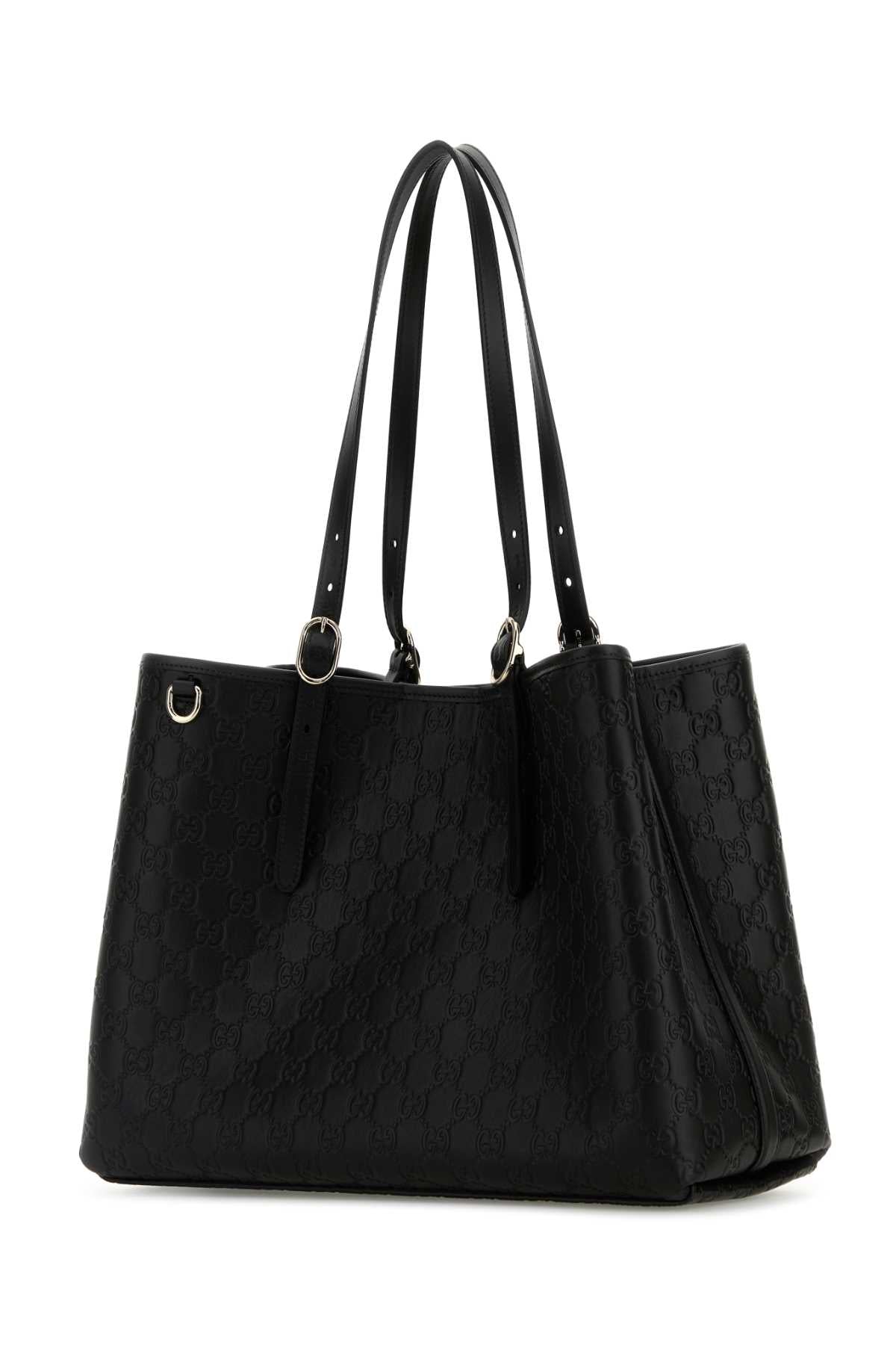 GUCCI Large GG Emblem Shopping Handbag - 38 cm Width