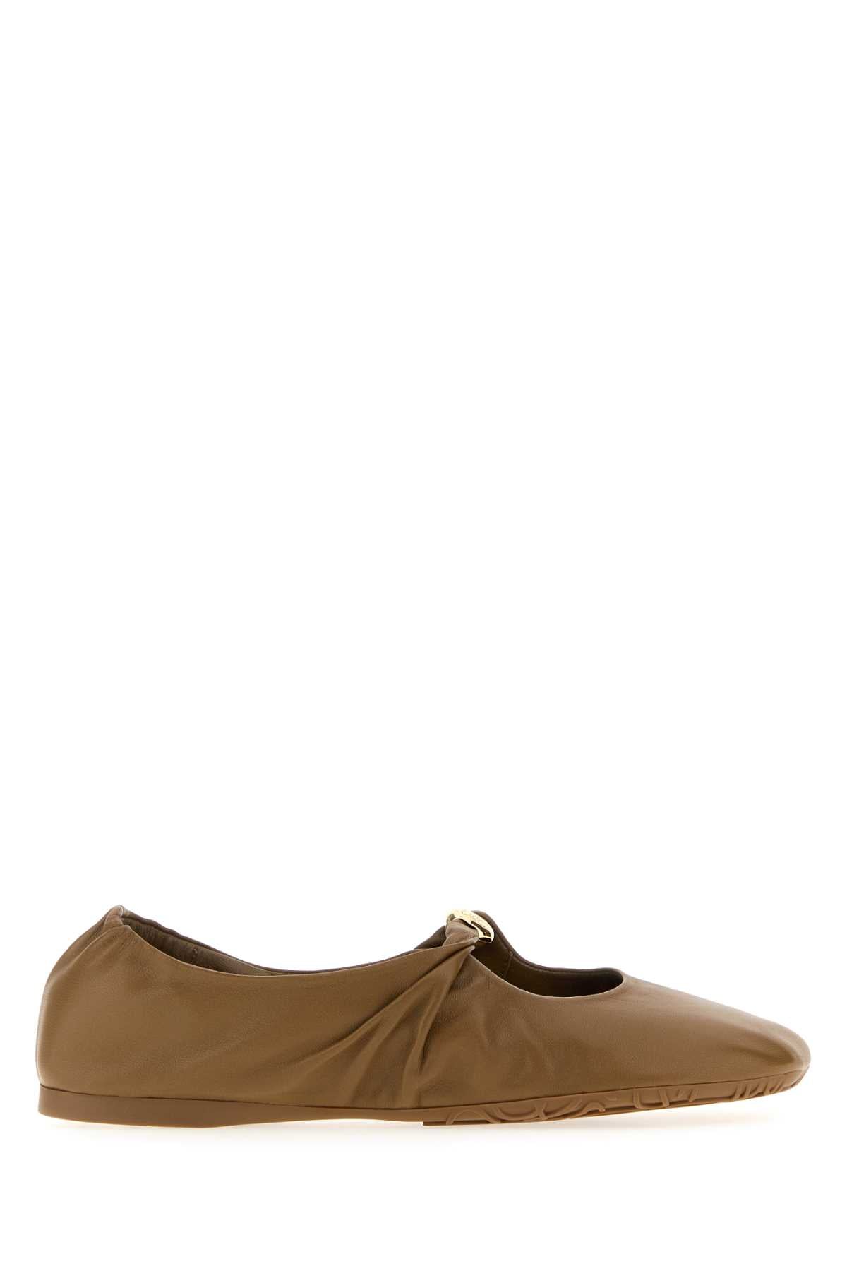 LOEWE Nappa Leather Pebble Ballerinas