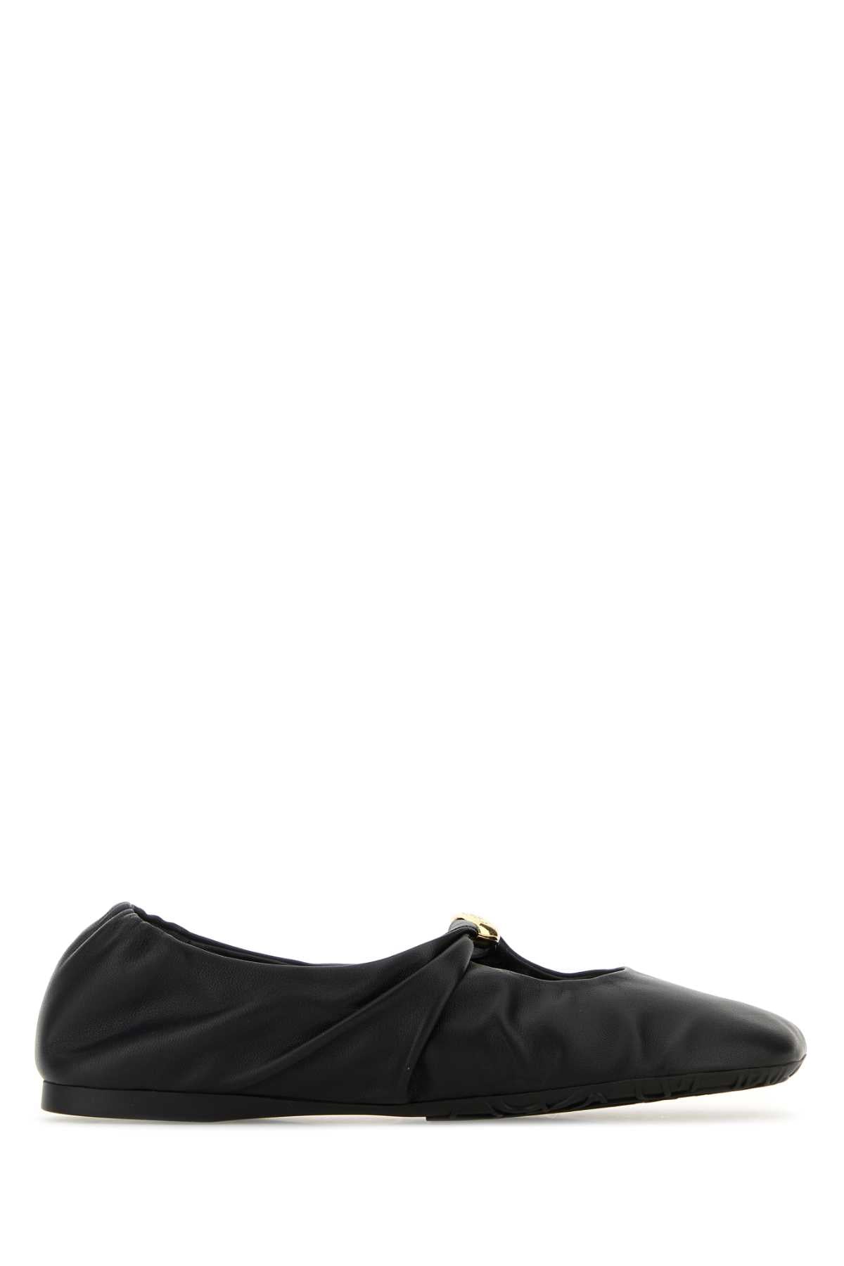 LOEWE Nappa Leather Pebble Ballerinas - 25W