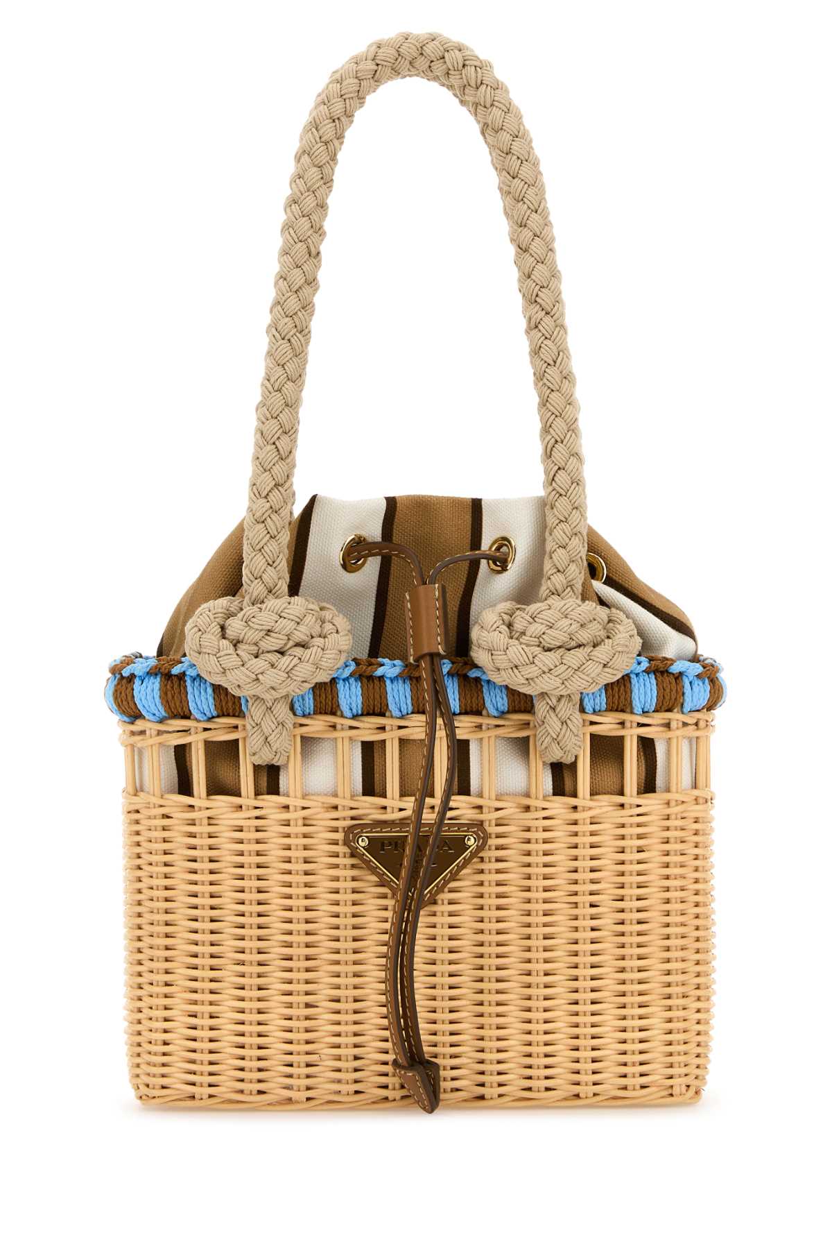 PRADA Mini Wicker Handbag - Chic and Versatile