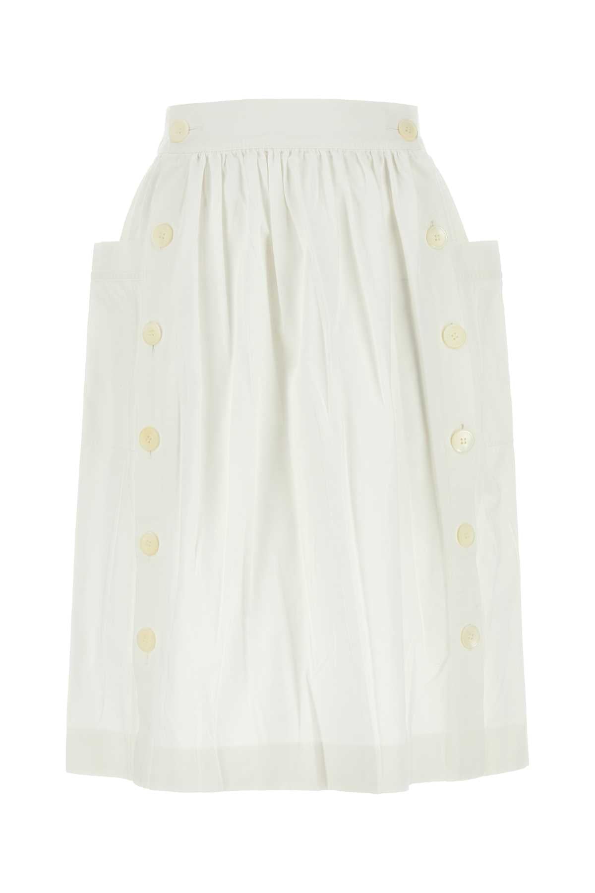 PRADA Elegant Mini Gabardine Skirt for Women