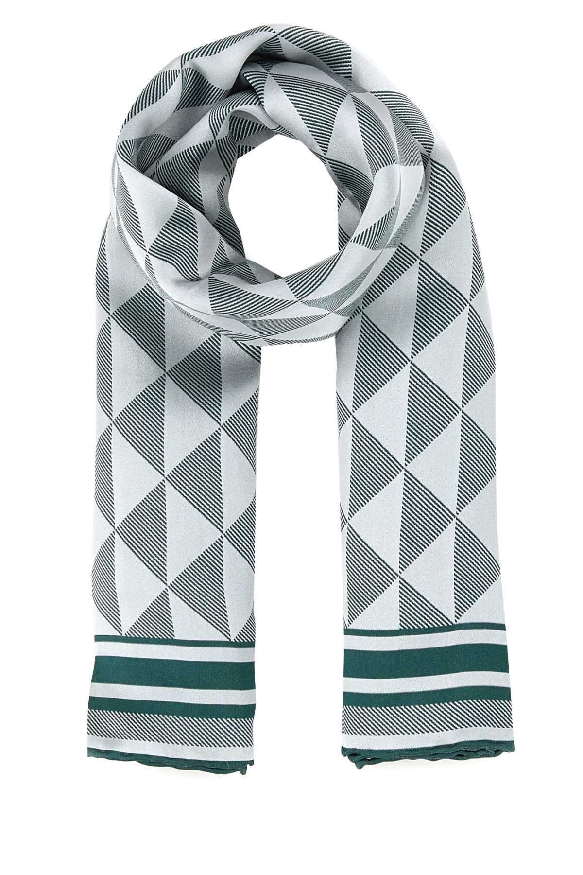 PRADA Embroidered Silk Foulard - 90 cm x 90 cm