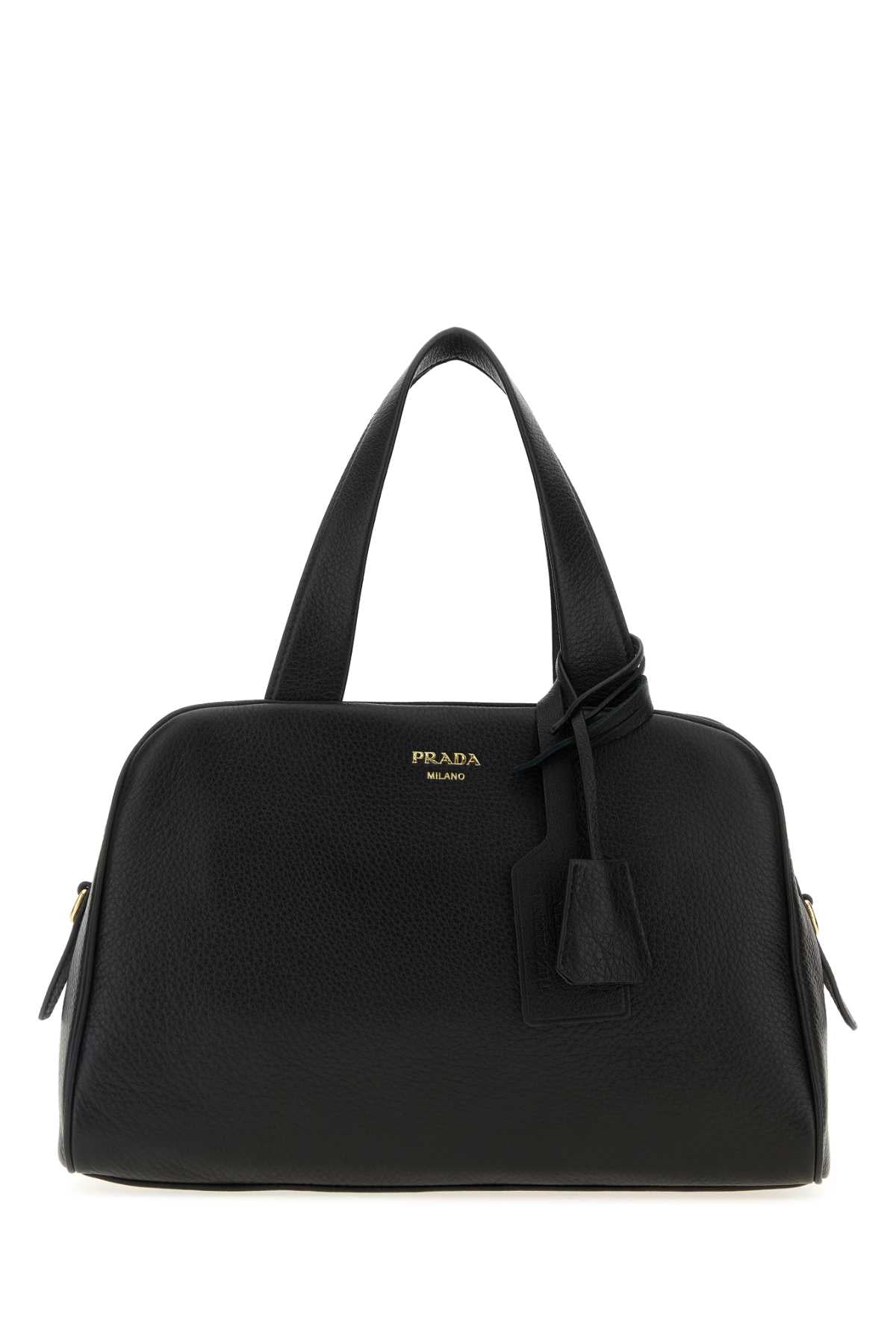 PRADA Stylish Black Mini Leather Handbag (34 cm x 21 cm x 14 cm)
