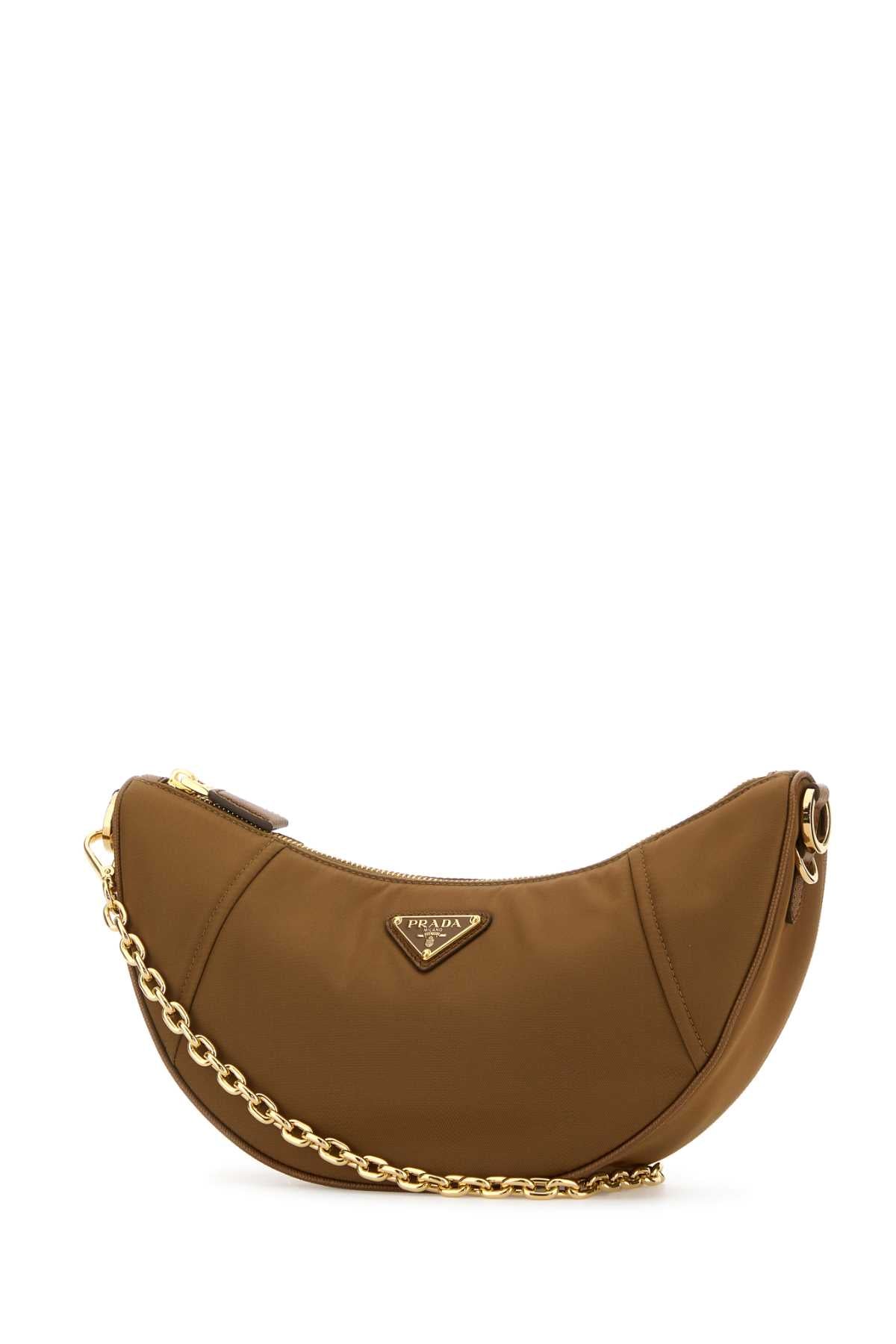 PRADA Mini Demi-Lune Shoulder Handbag