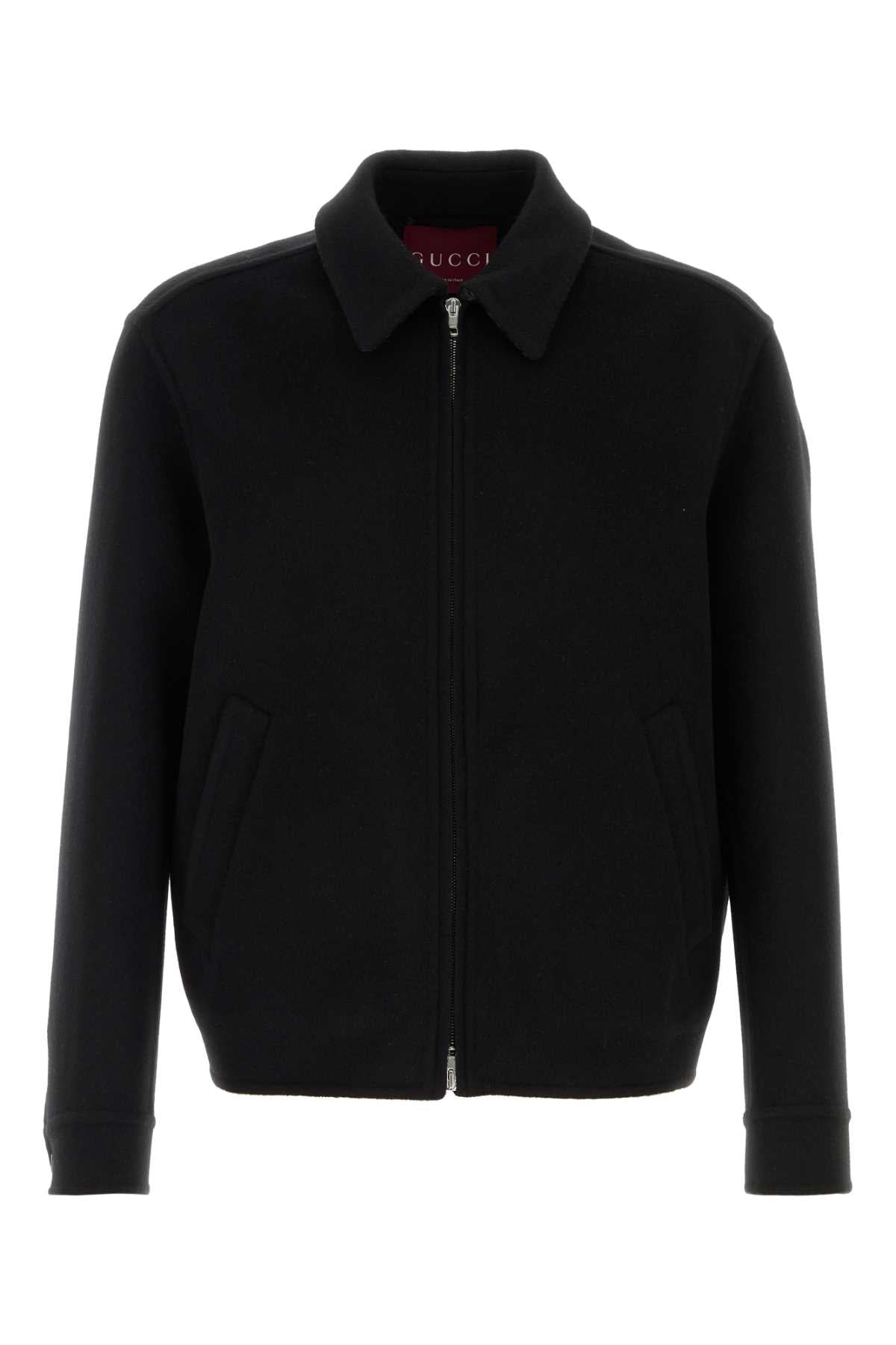 GUCCI Classic Black Flannel Jacket