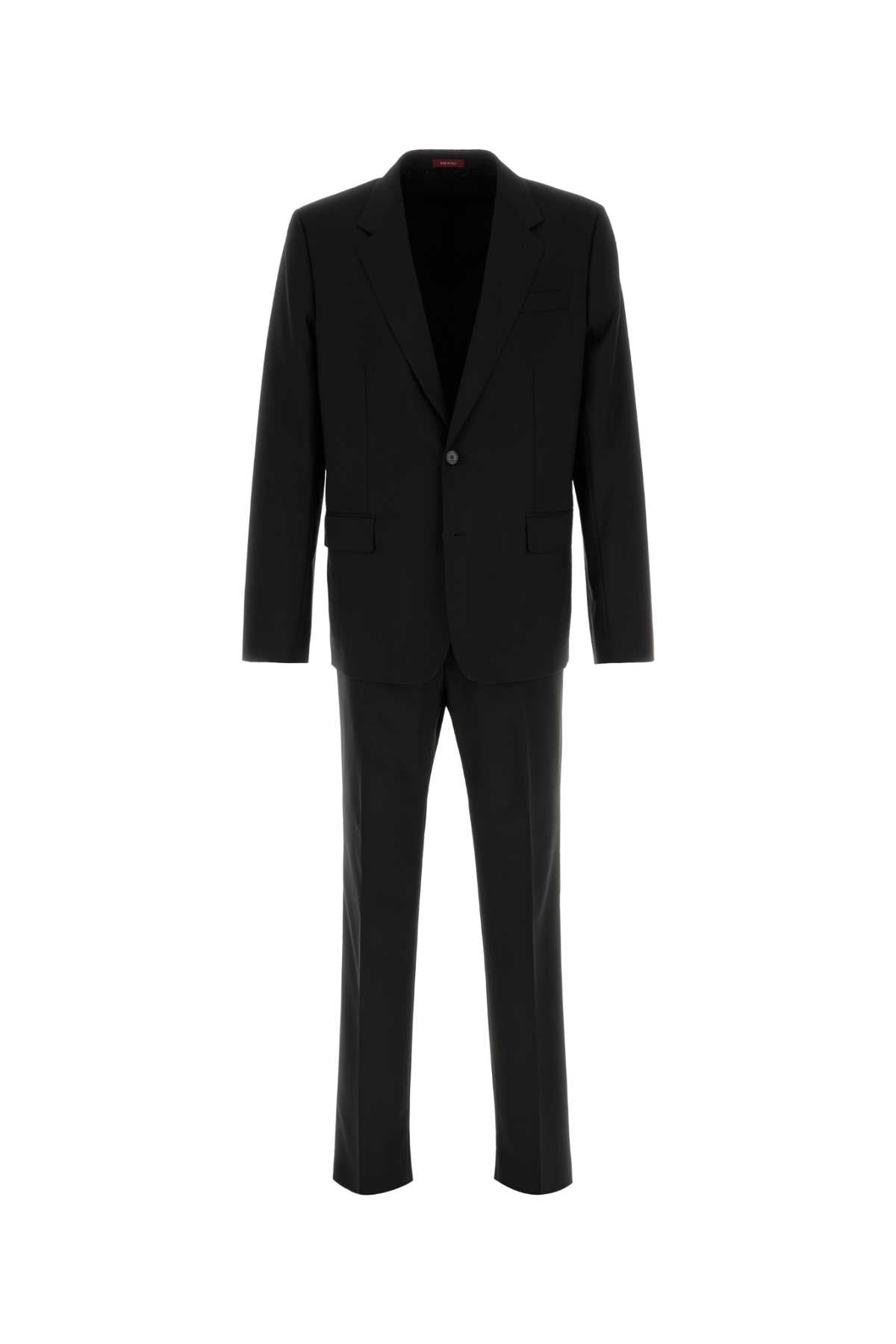 GUCCI Elegant Black Wool Suit for Men, Size T