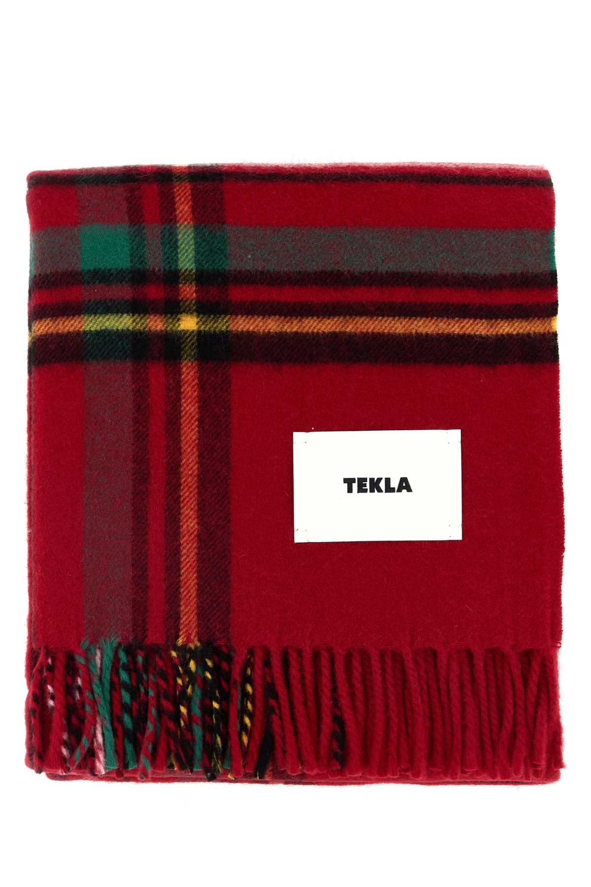 TEKLA Embroidered Wool Blanket - 200 cm x 140 cm