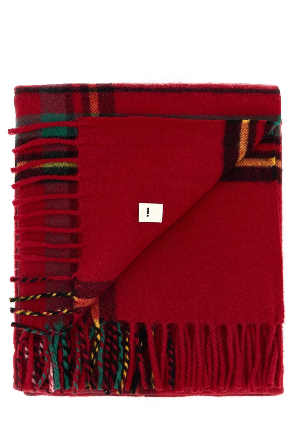 TEKLA Embroidered Wool Blanket - 200 cm x 140 cm