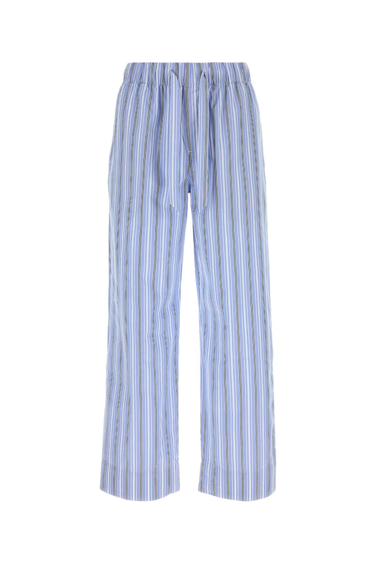 TEKLA Embroidered Poplin Pyjama Pants for Men