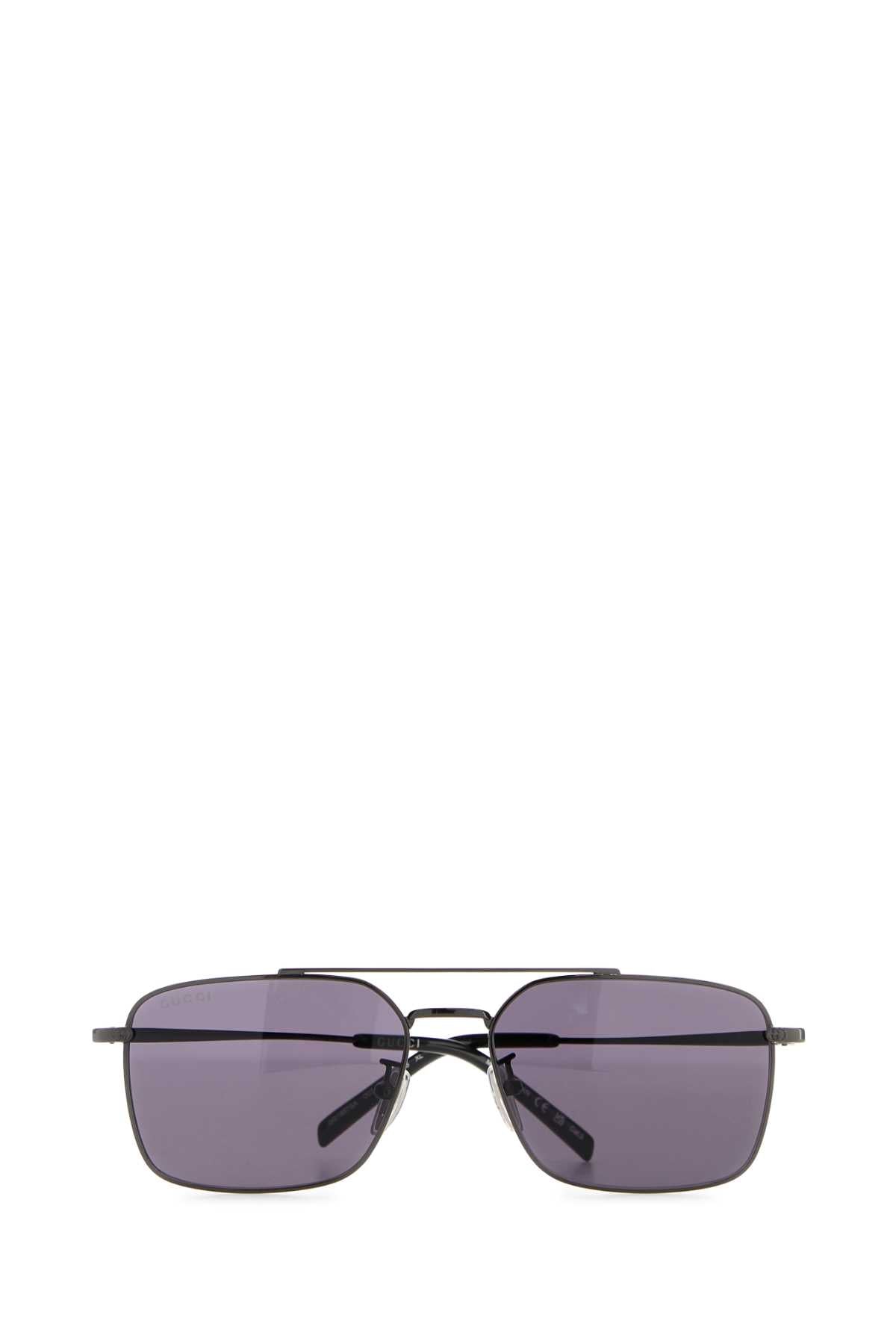 GUCCI Ruthenium Metal Mini Sunglasses for Men