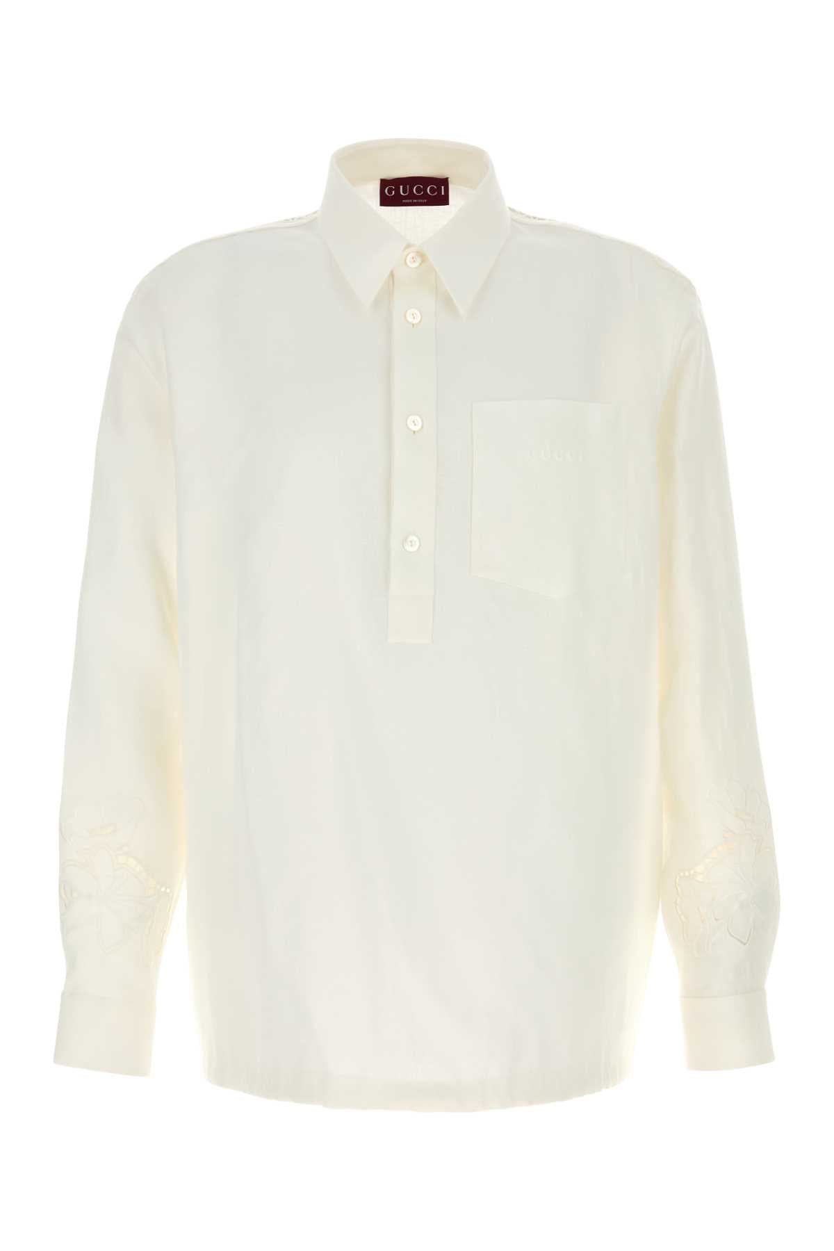GUCCI Linen Polo Shirt for Men