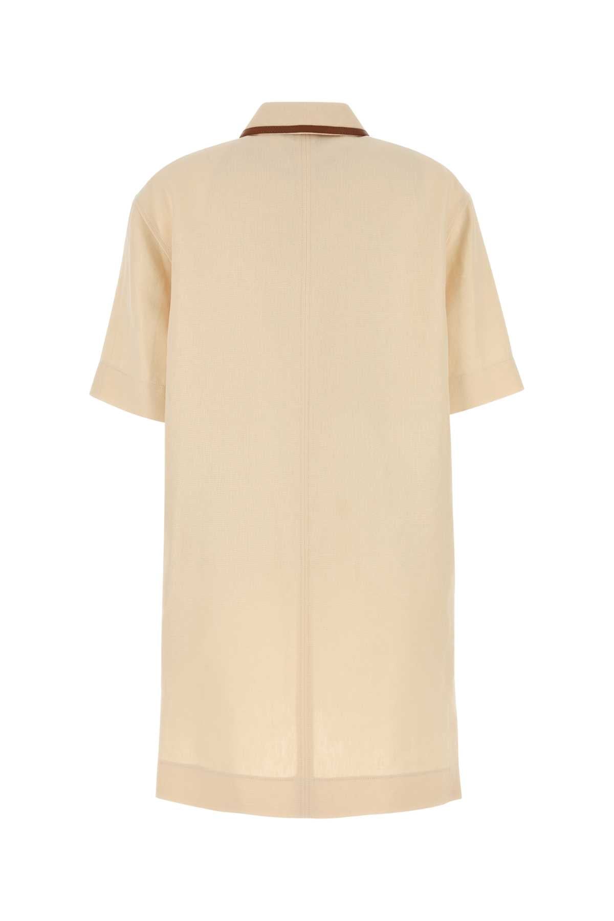 GUCCI Stylish Sand Linen Mini Dress for Women