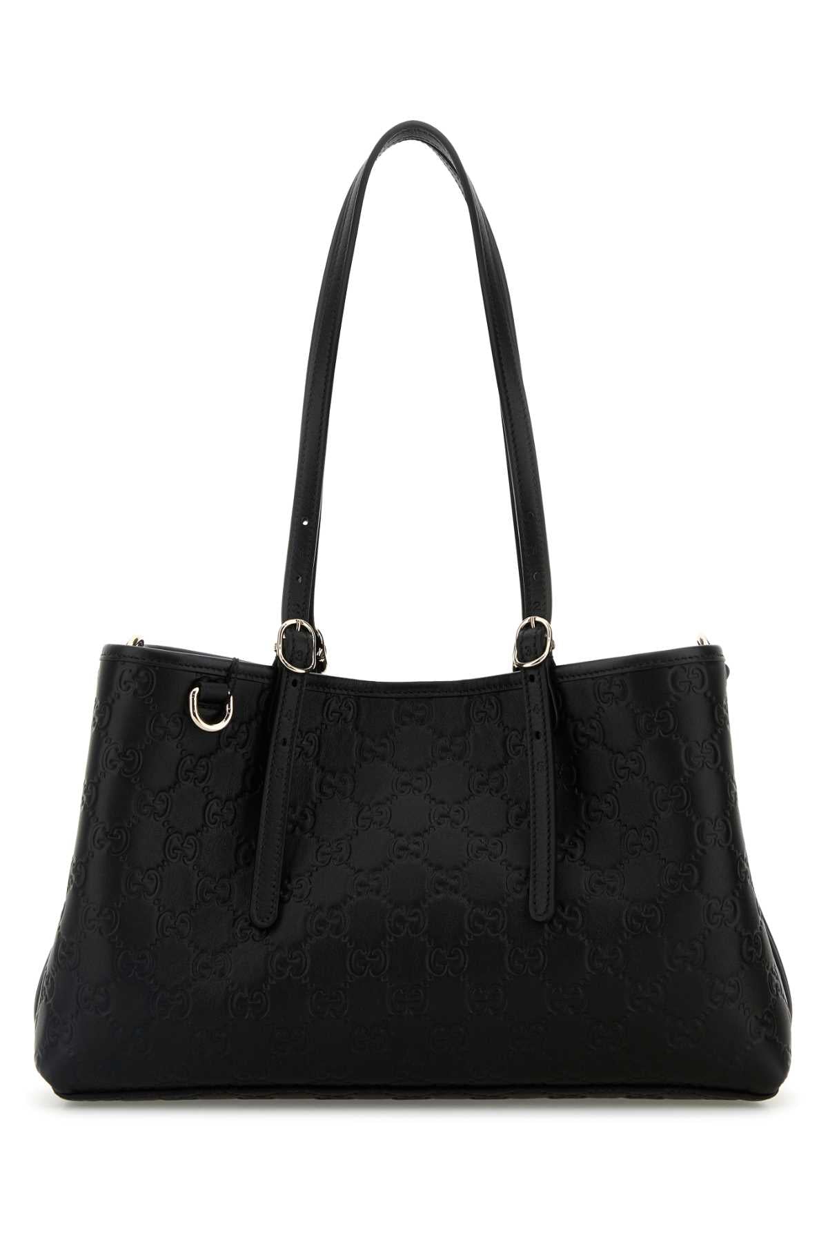 GUCCI Mini Leather GG Emblem Shoulder Handbag - 30 cm Width