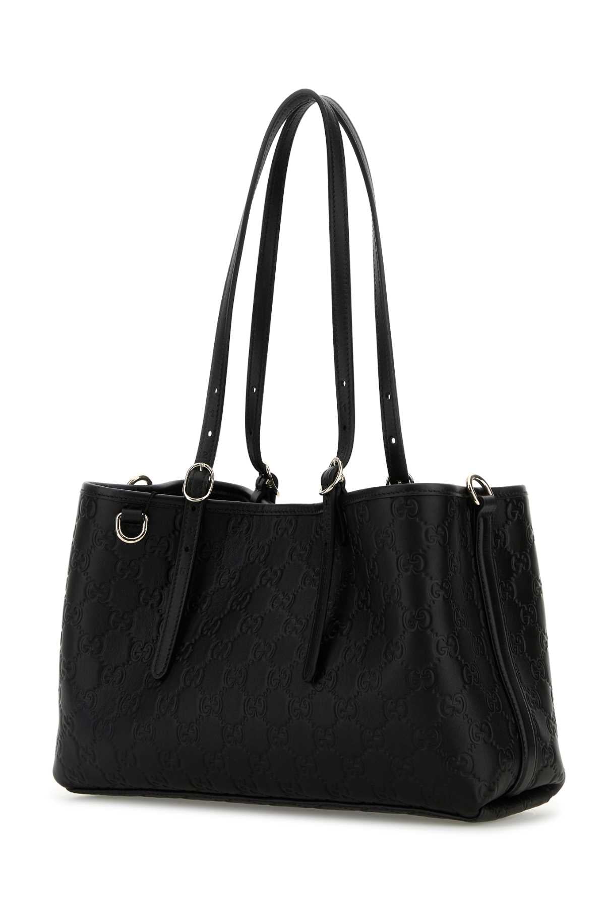 GUCCI Mini Leather GG Emblem Shoulder Handbag - 30 cm Width