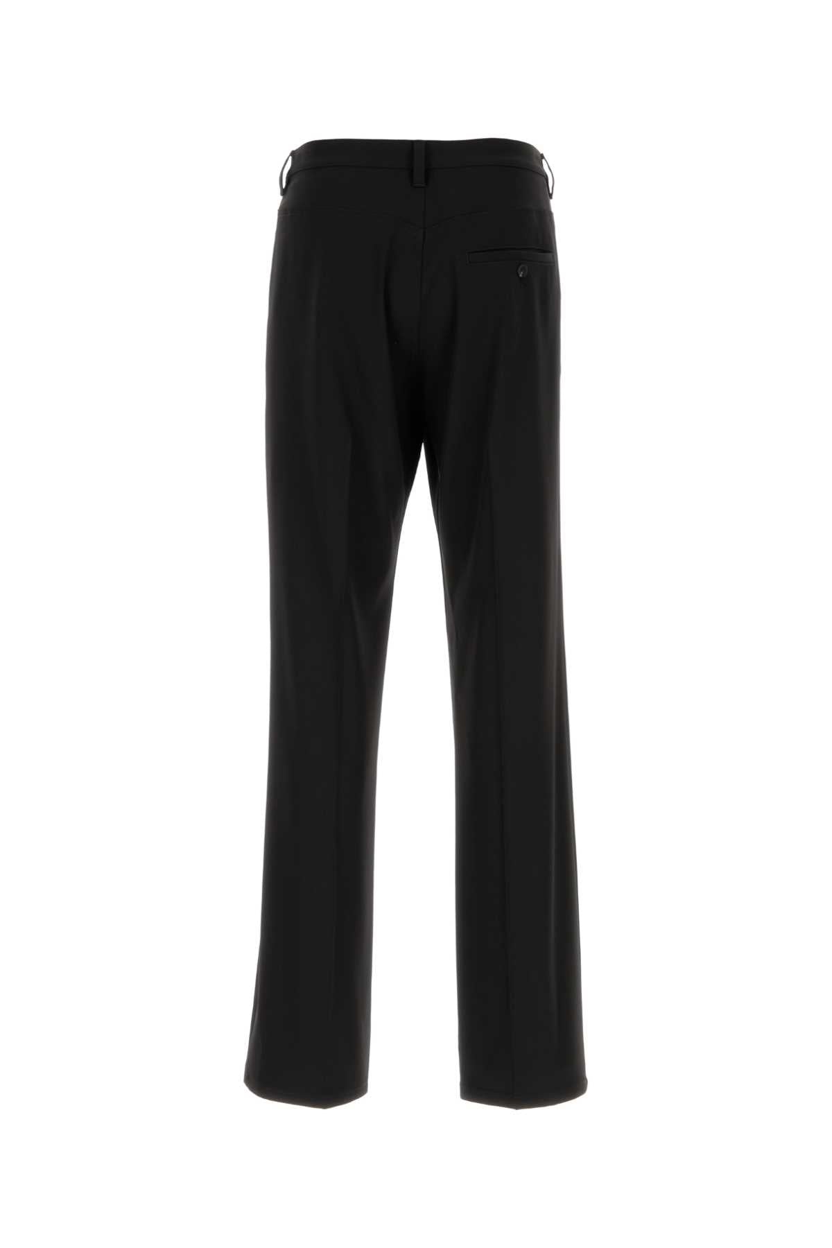 BALENCIAGA Black Stretch Wool Pant for Men