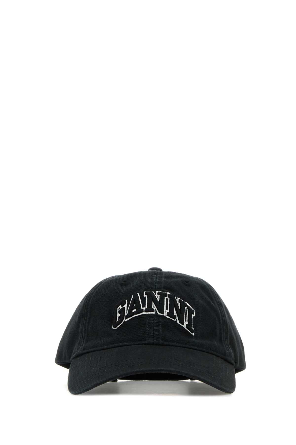 GANNI Cotton Baseball Cap for Women - FW25 Season
