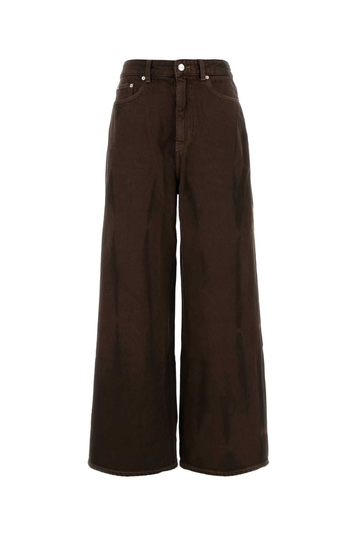 GANNI Wide-Leg Denim Jeans for Women - Fall 2025