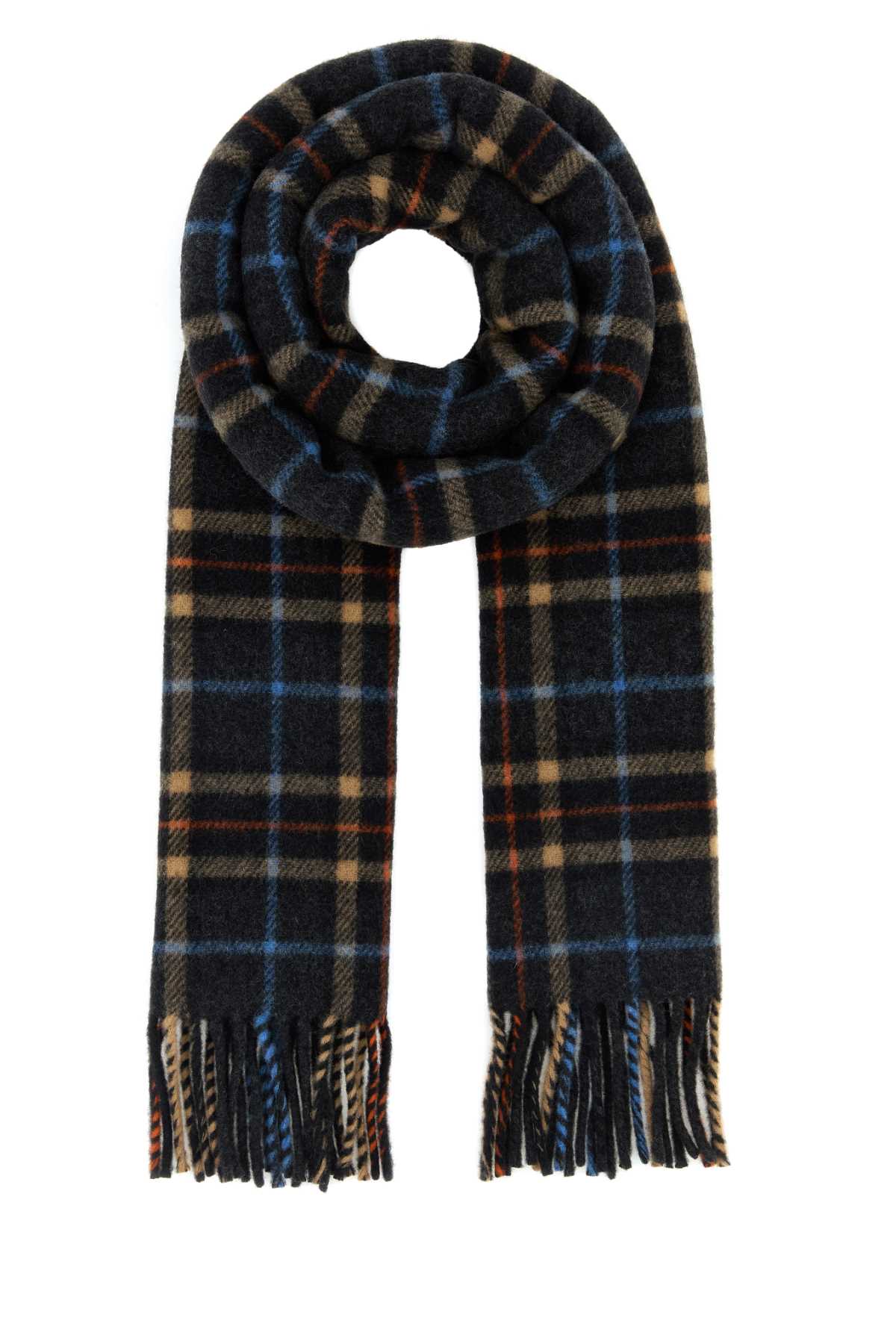 GANNI Embroidered Wool Scarf - 200 cm x 30 cm