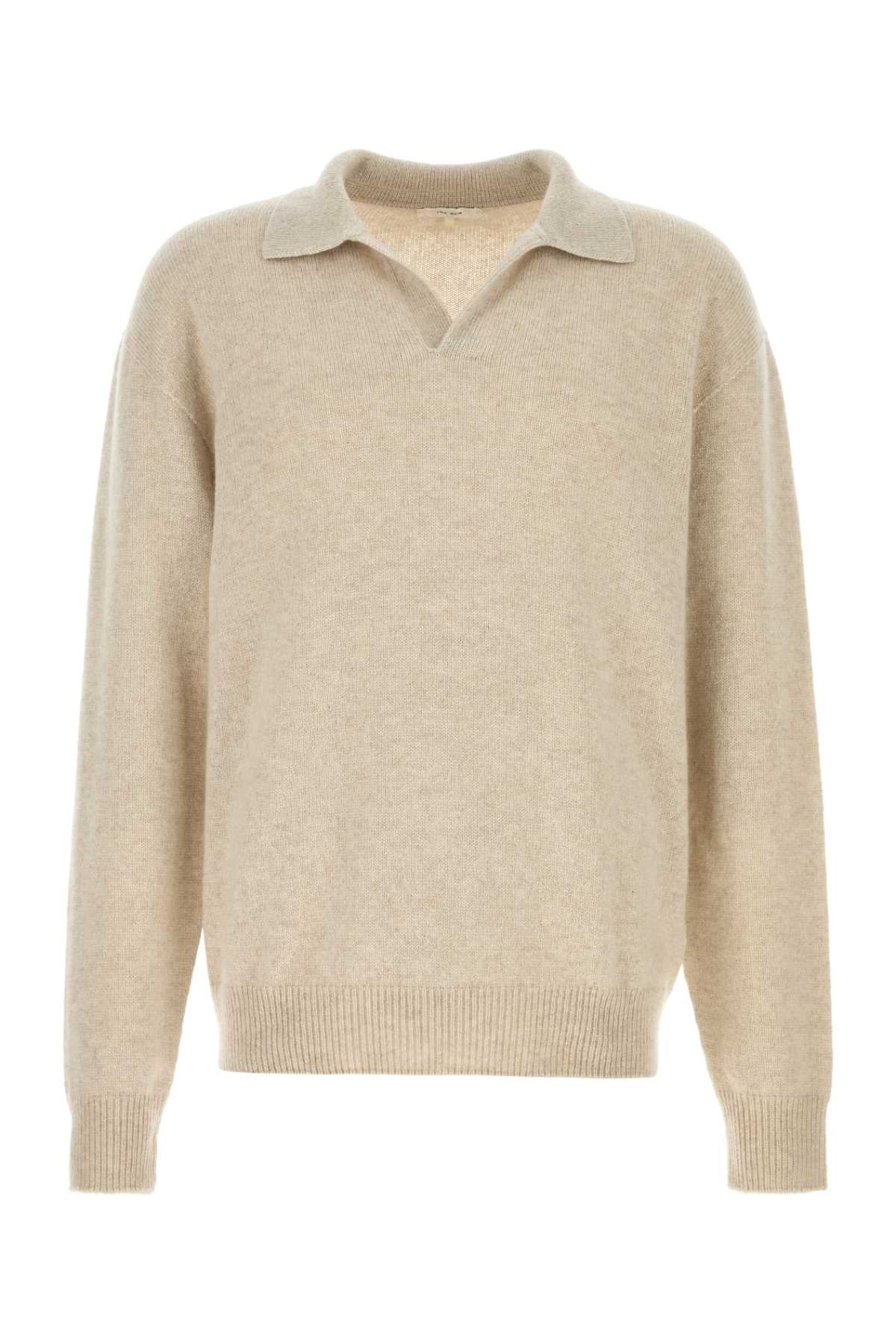 THE ROW Cashmere Leach Polo Shirt for Men - FW25 Collection