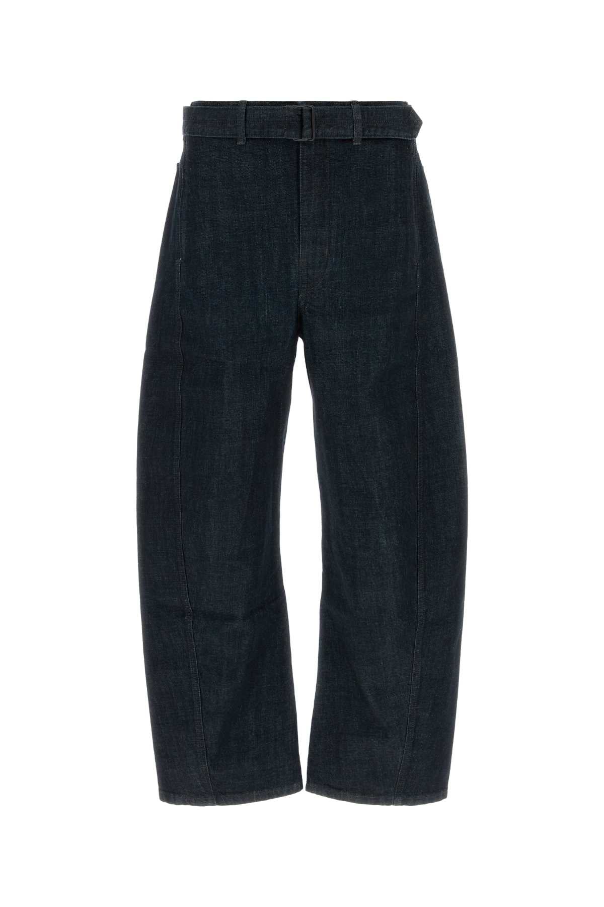 LEMAIRE Wide-Leg Twisted Belted Jeans