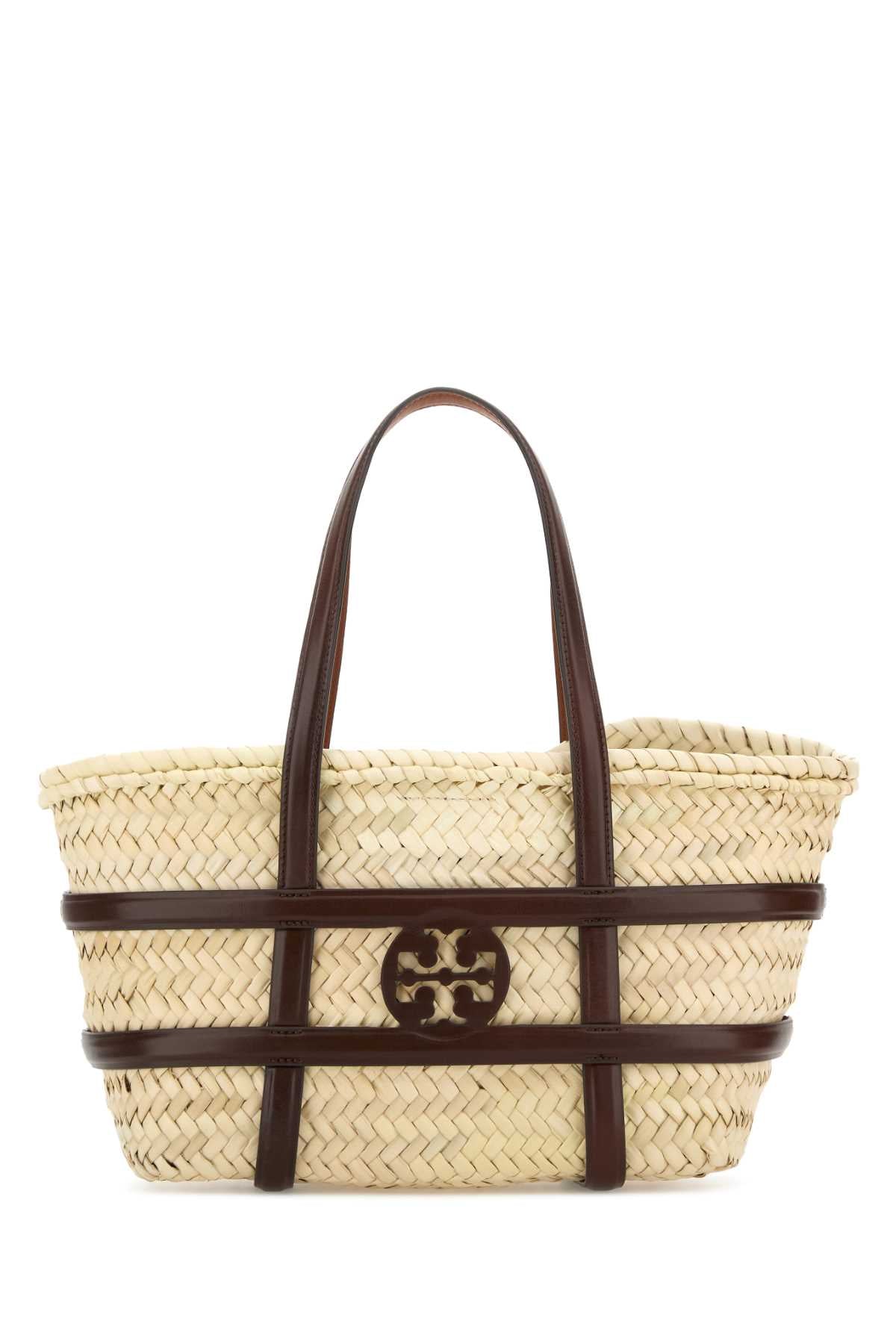 TORY BURCH Mini Raffia Ella Bucket Handbag - Small Size