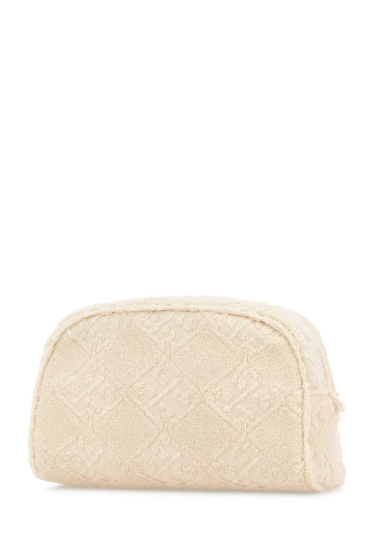 TORY BURCH Mini Terry Fabric Beauty Case - Elegant Travel Companion