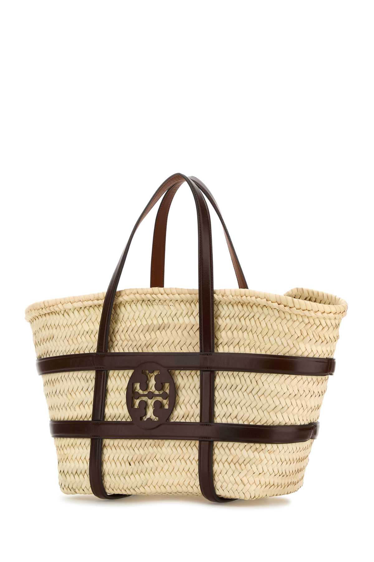 TORY BURCH Raffia Ella Bucket Handbag - 34 cm x 25 cm x 15 cm