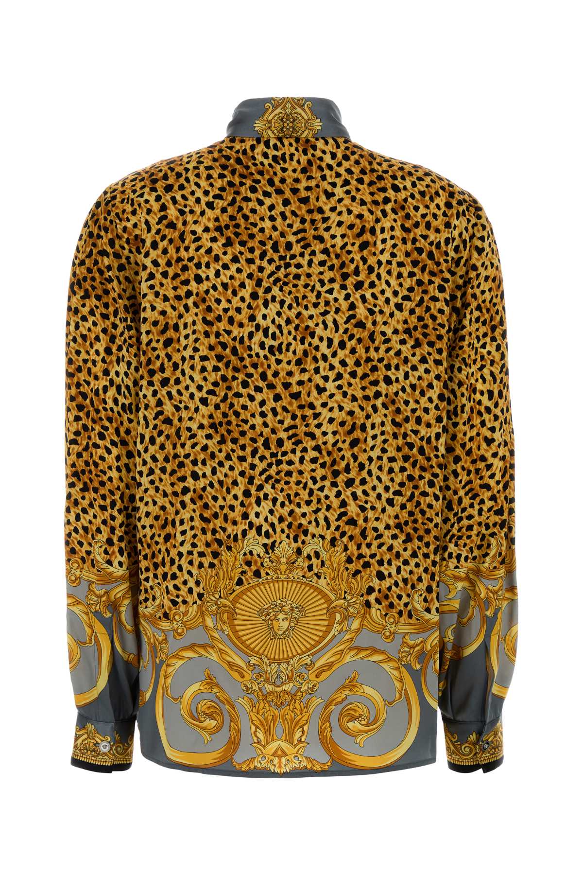 VERSACE Printed Silk Mini Shirt