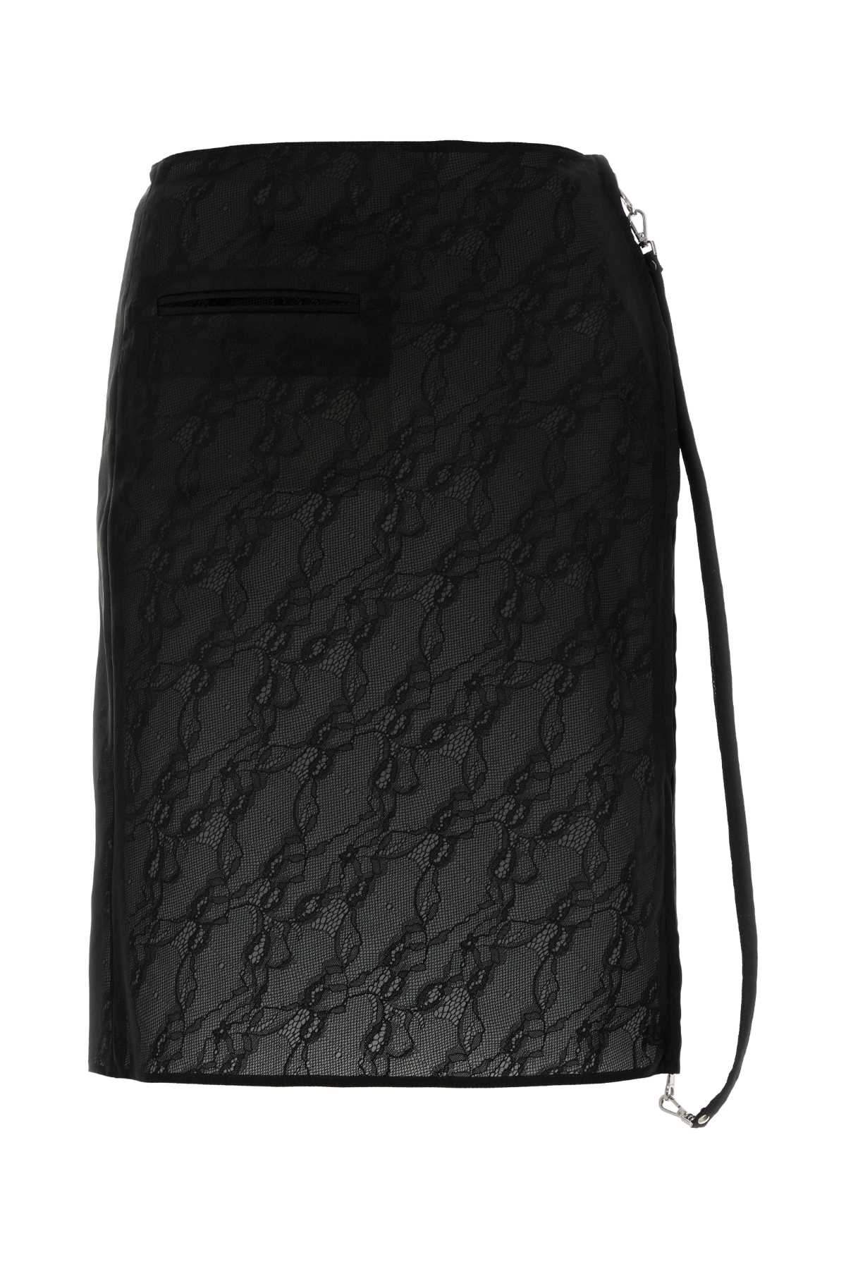 COURREGES Women's Stretch Nylon Blend Mini Skirt