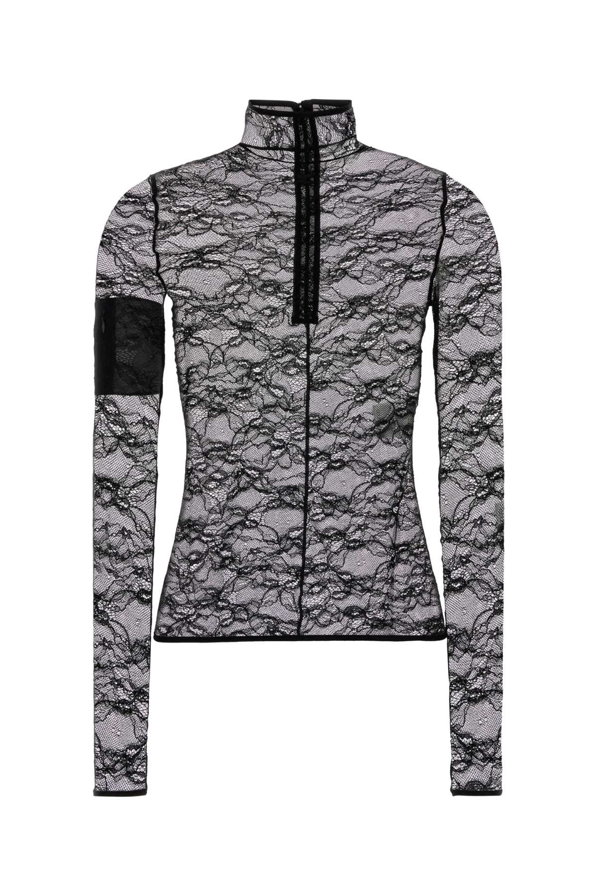 COURREGES Stretch Lace Mini Top for Women