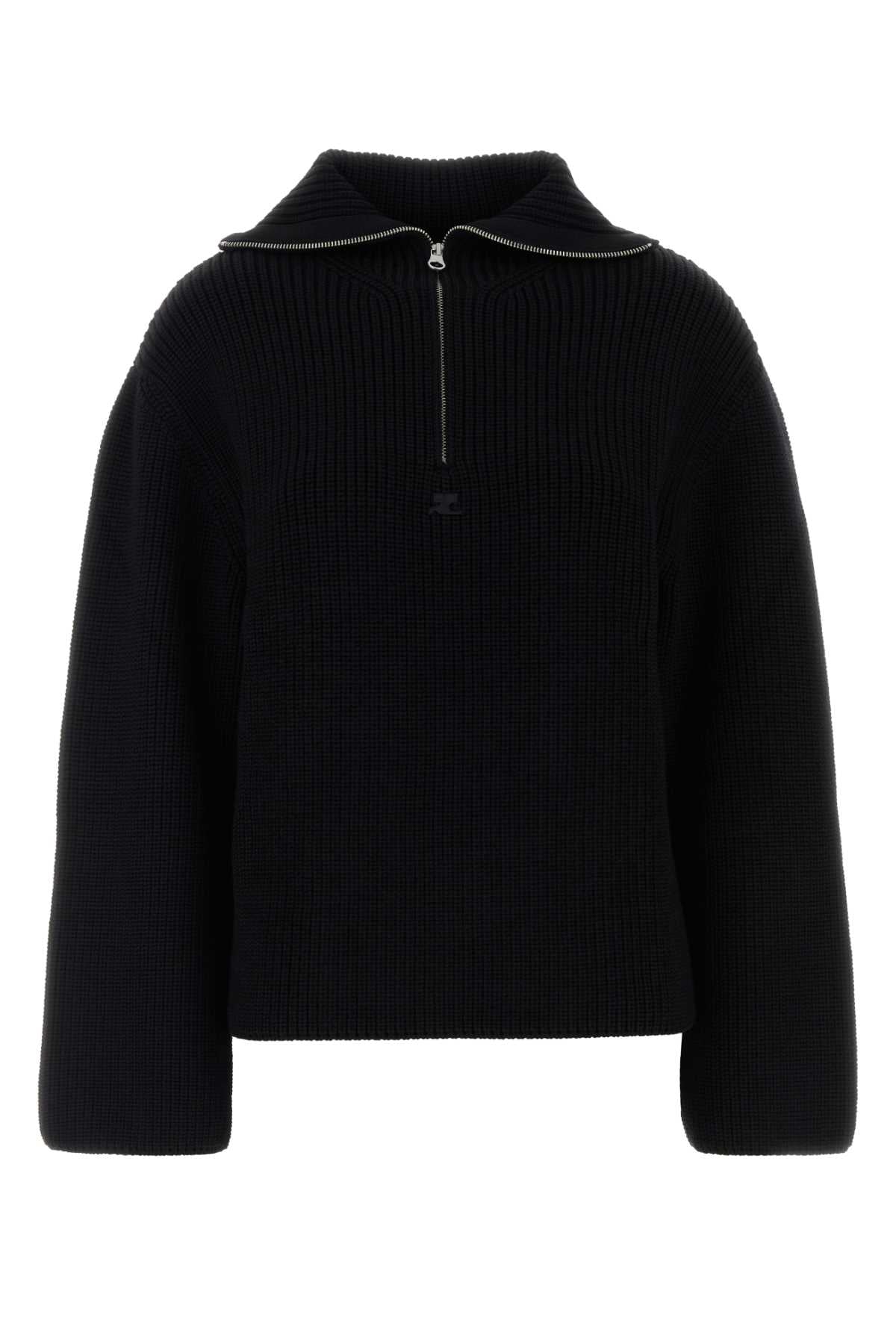 COURREGES Oversized Merino Wool Sweater for Women