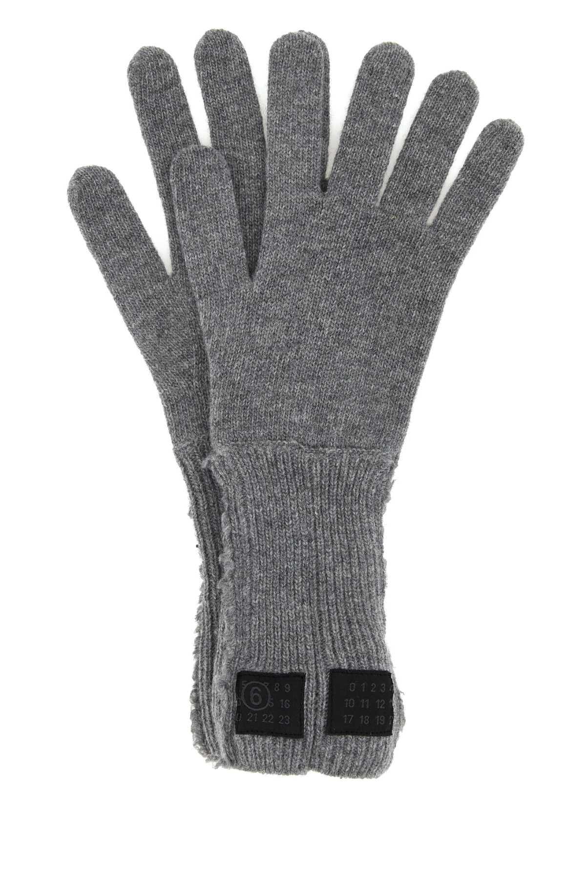 MM6 MAISON MARGIELA Wool Blend Gloves for Women - FW25 Collection