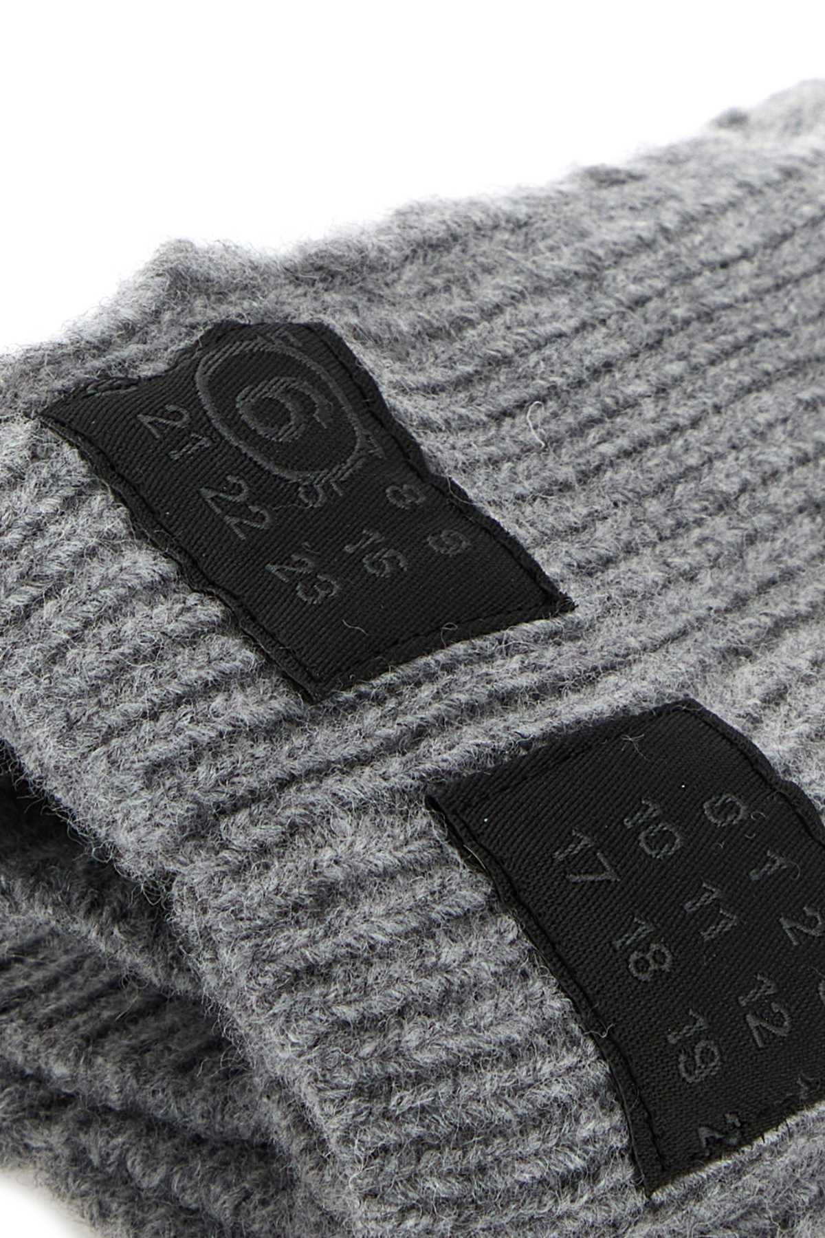 MM6 MAISON MARGIELA Wool Blend Gloves for Women - FW25 Collection