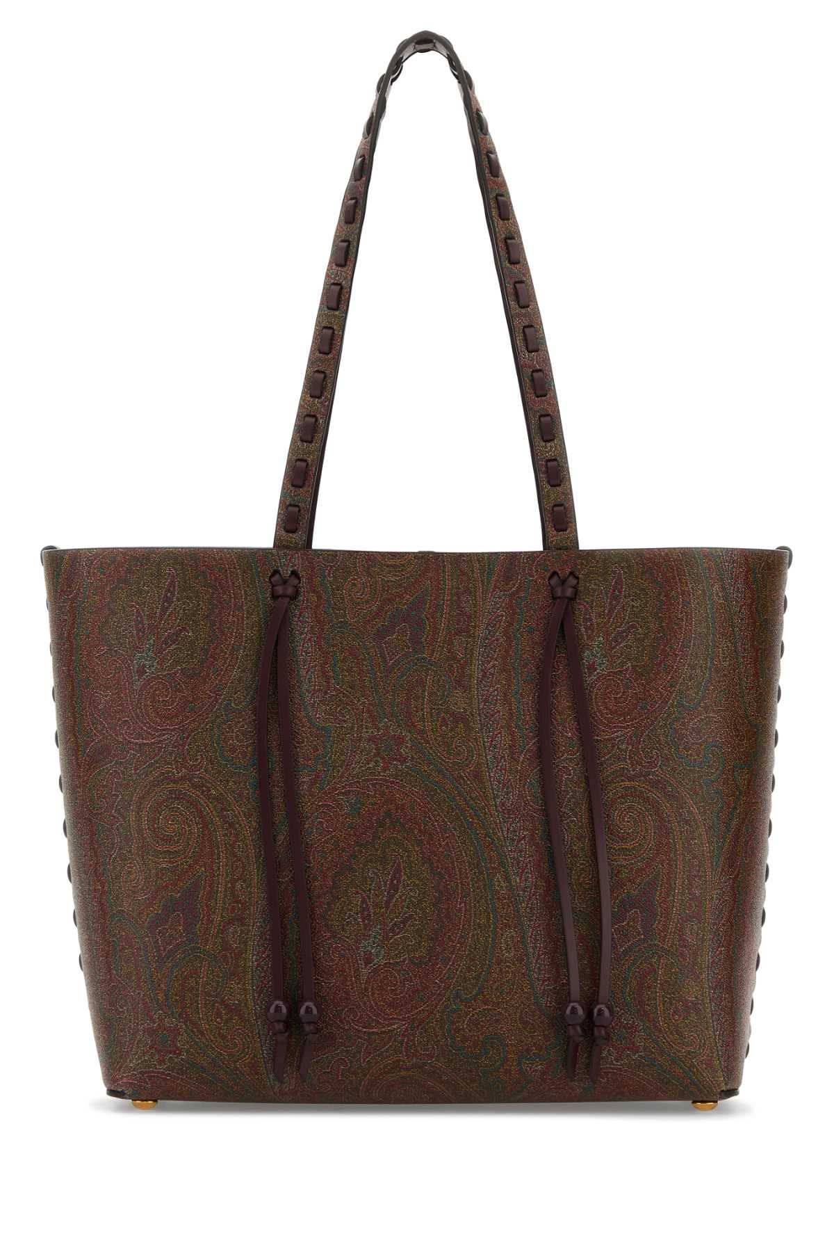ETRO Printed Canvas Arnica 1984 Shopping Handbag - 33cm x 28cm