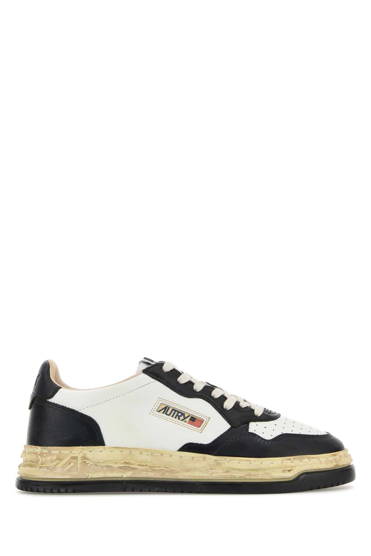AUTRY Two-tone Leather x Maison Mihara Yasuhiro General Scale Supvint Sneaker