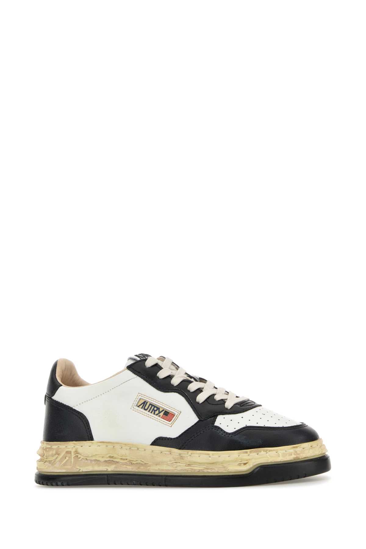 AUTRY Two-tone Leather x Maison Mihara Yasuhiro General Scale Supvint Sneaker