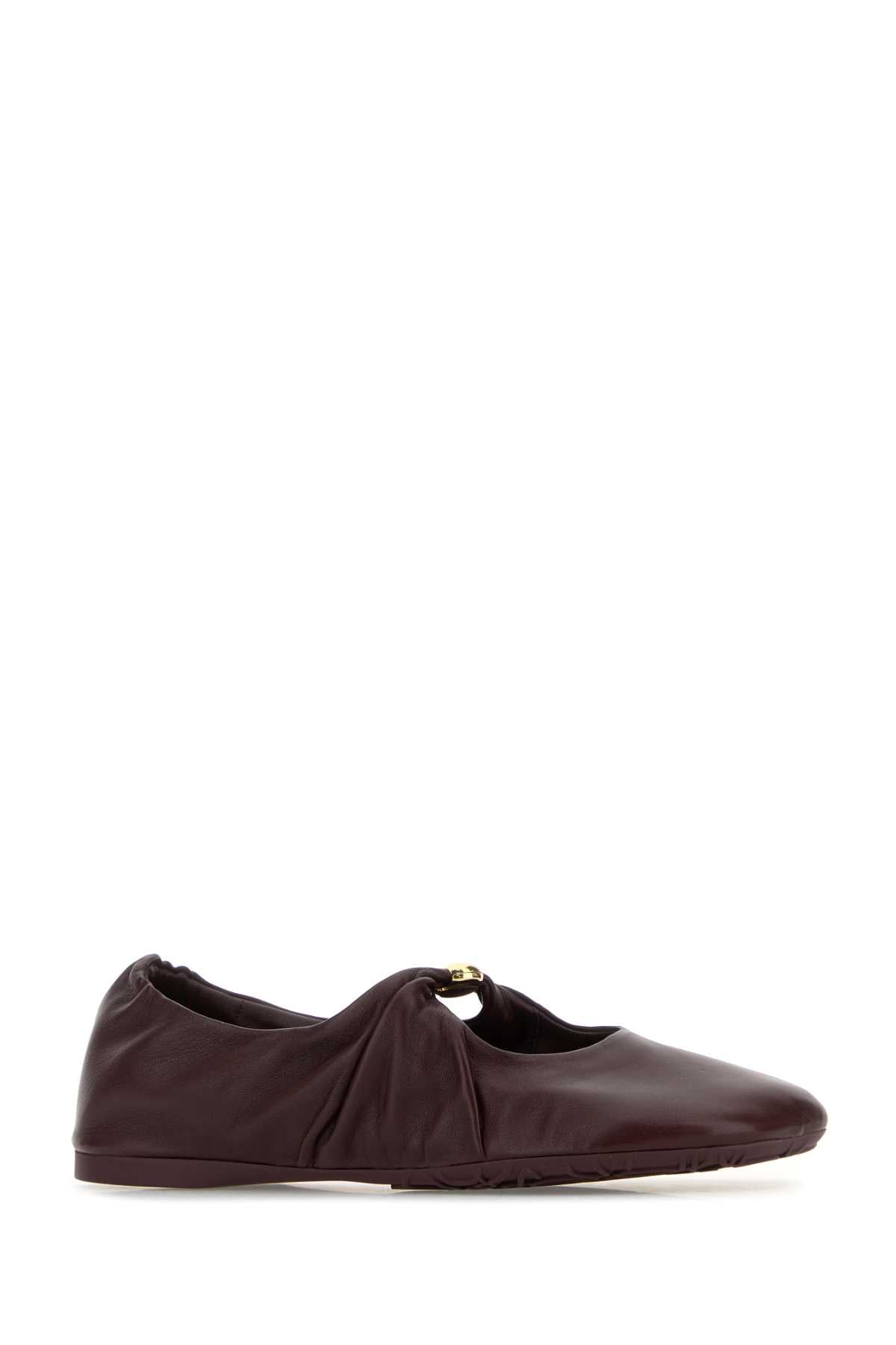 LOEWE Nappa Leather Pebble Ballerinas