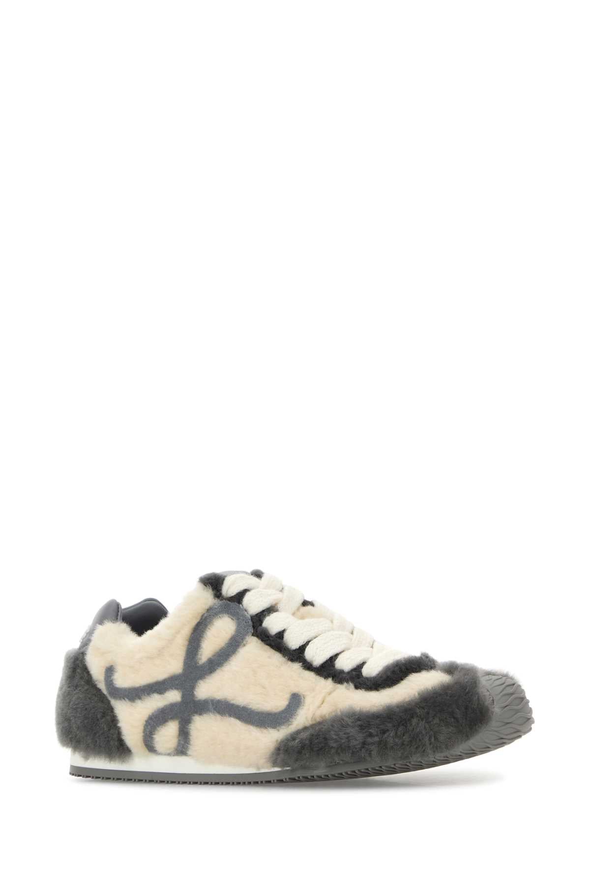 LOEWE Two-tone Shearling Ballet Runner 2.0 Sneaker for Women