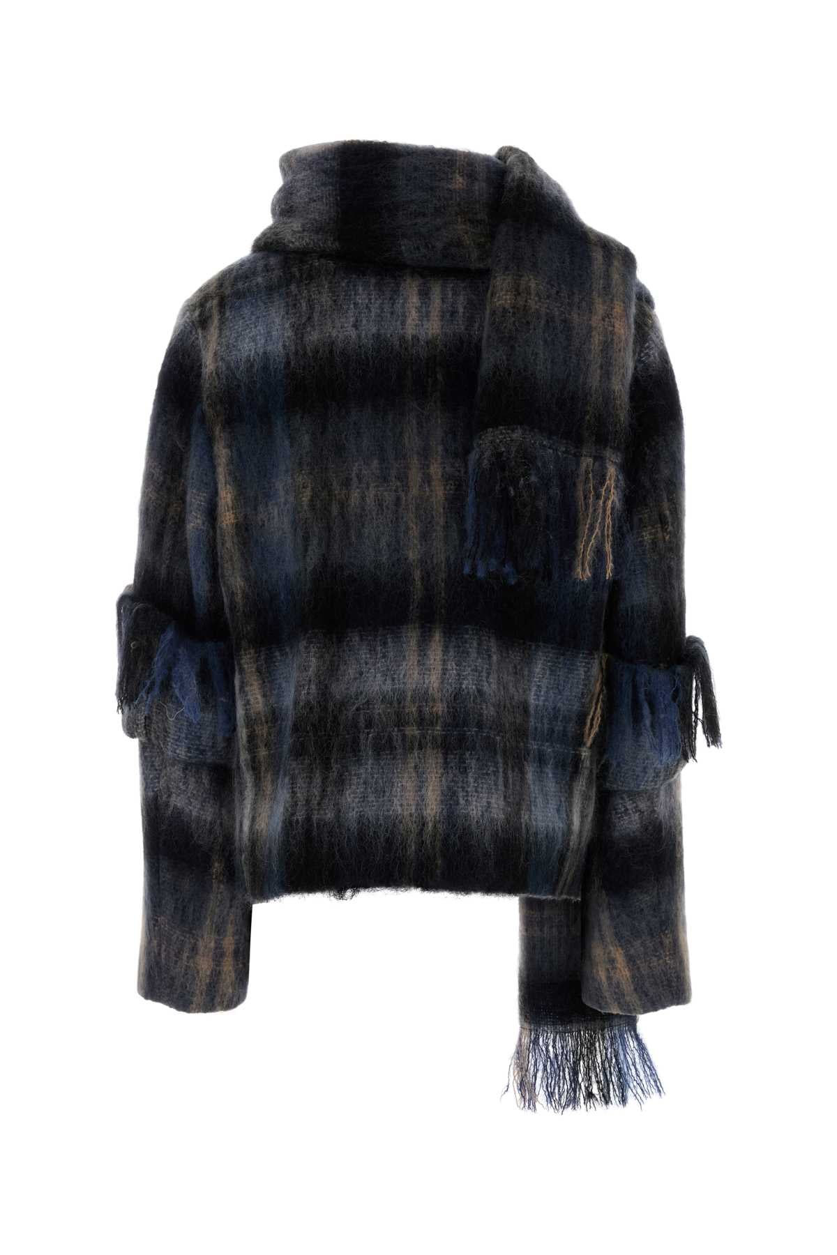 LOEWE Embroidered Mohair Blend Blazer - Women's Fall Collection