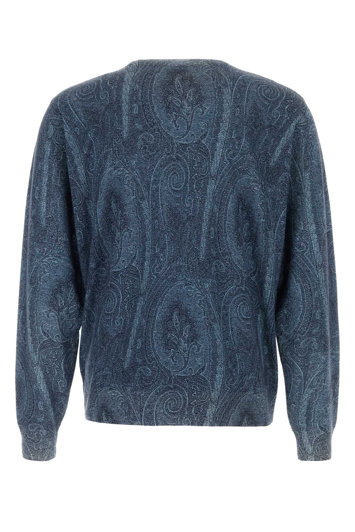 ETRO Embroidered Silk Blend Sweater for Men