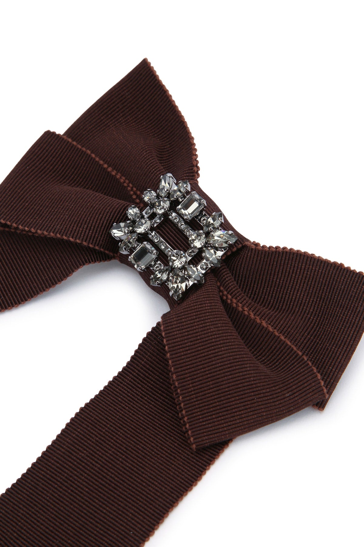 ROGER VIVIER Mini Ribbon Hairclip with Elegant Brooch Detail