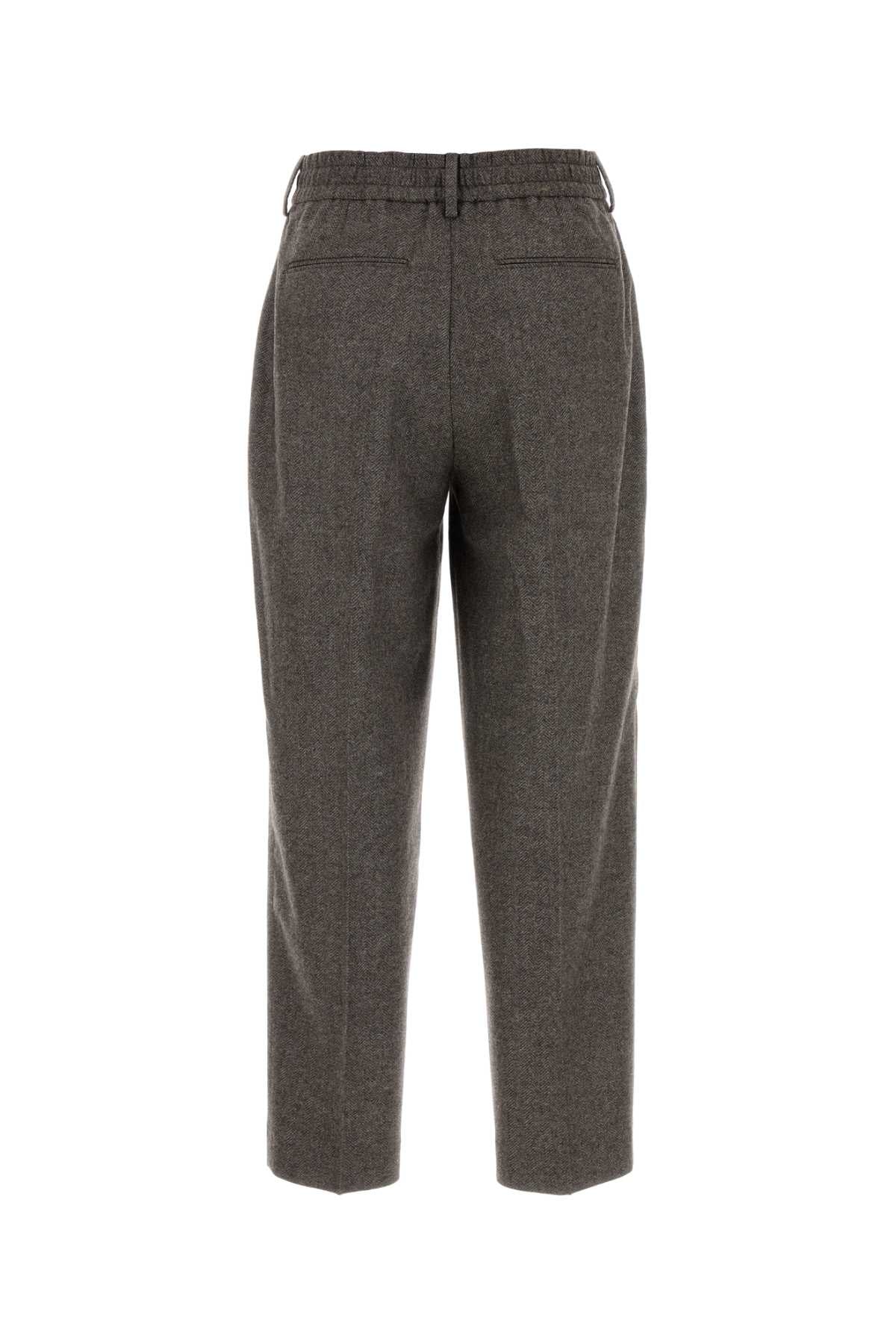 PT TORINO Embroidered Stretch Wool Blend Pants for Women