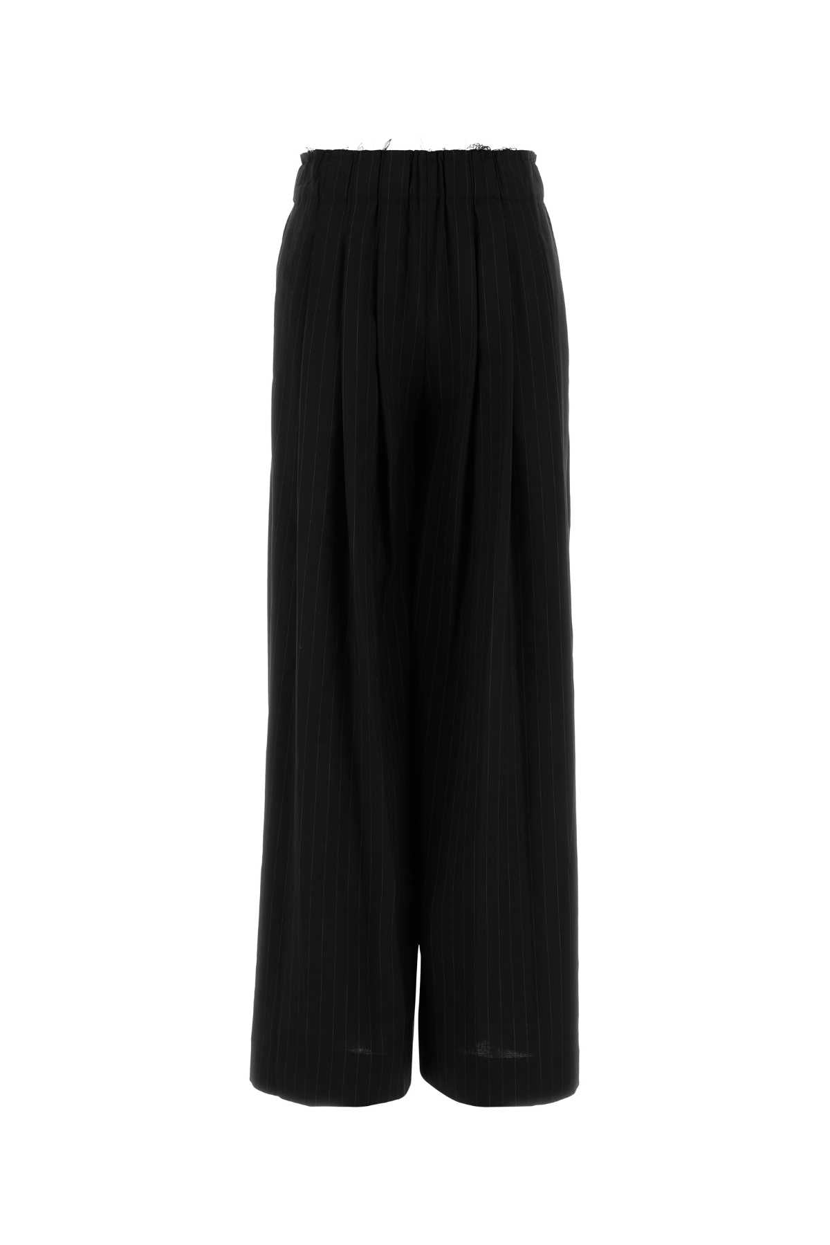 PT TORINO Embroidered Stretch Wool Benedetta Wide-Leg Pant (Size 32)