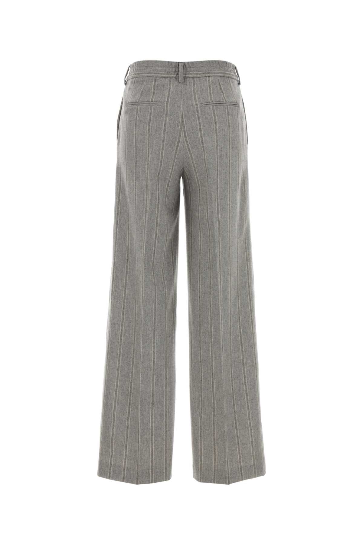 PT TORINO Embroidered Stretch Wool Blend Palazzo Pant – Fall 2025